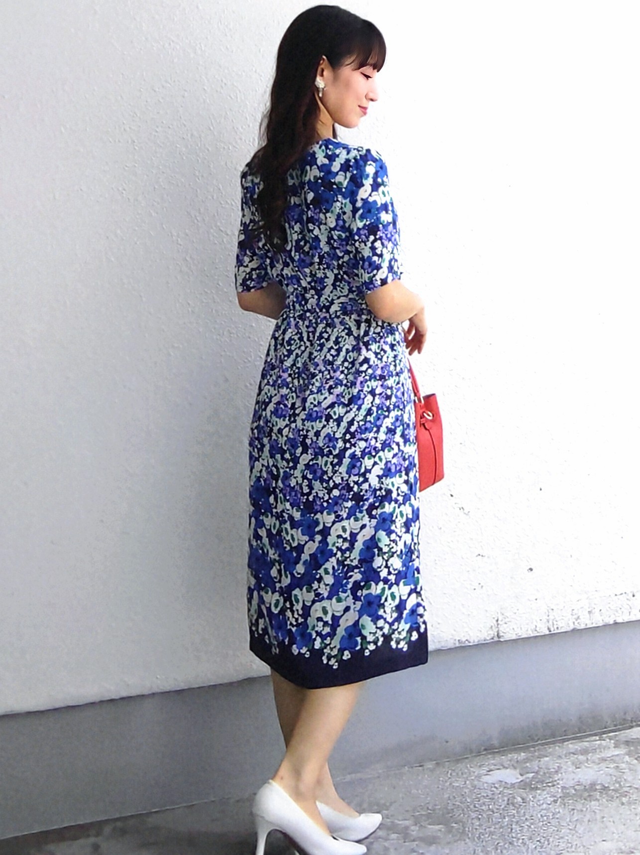 keinaさんの「SunaUna｜小花柄ワンピース」を使ったコーディネート