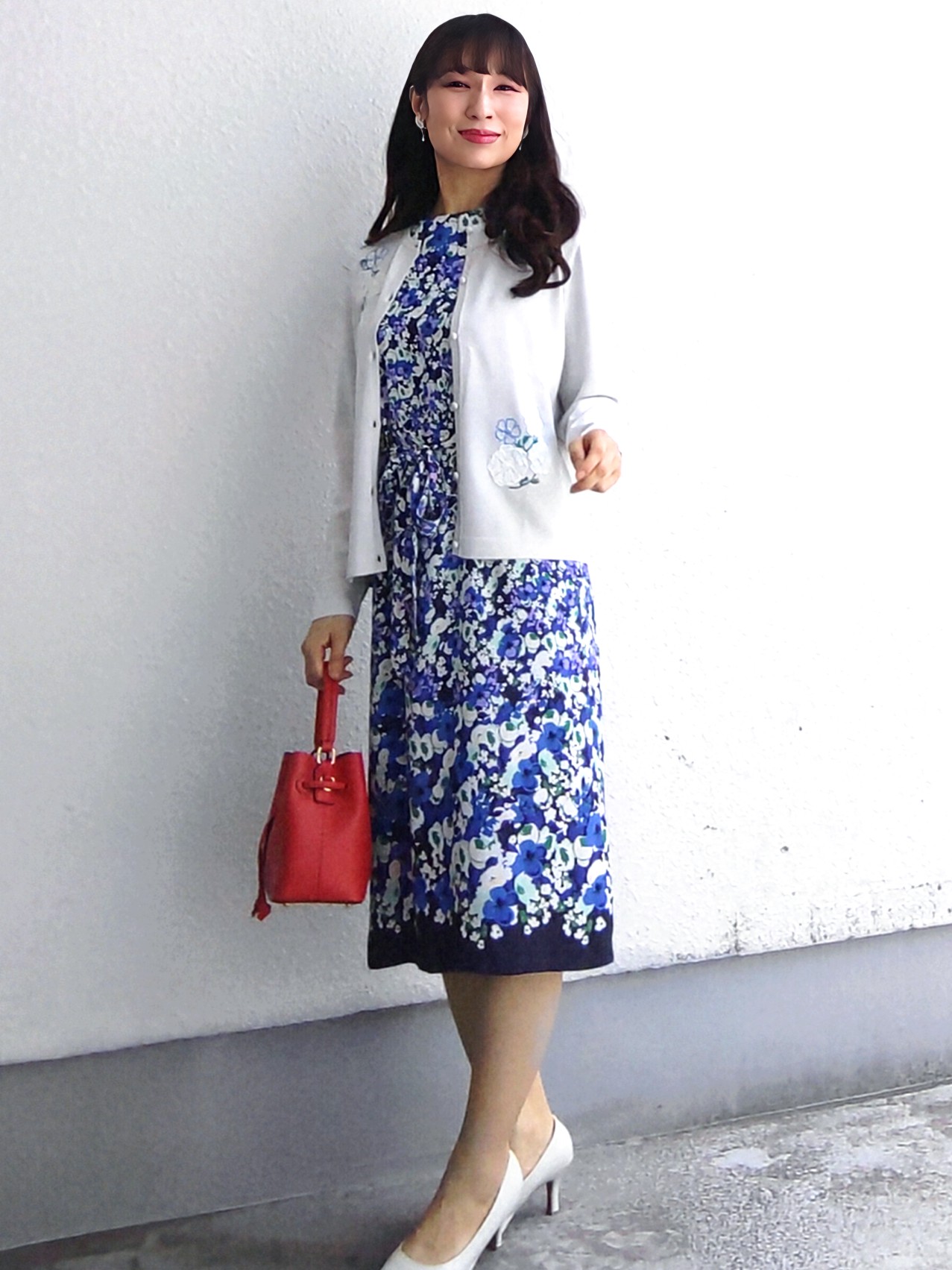 keinaさんの「SunaUna｜小花柄ワンピース」を使ったコーディネート