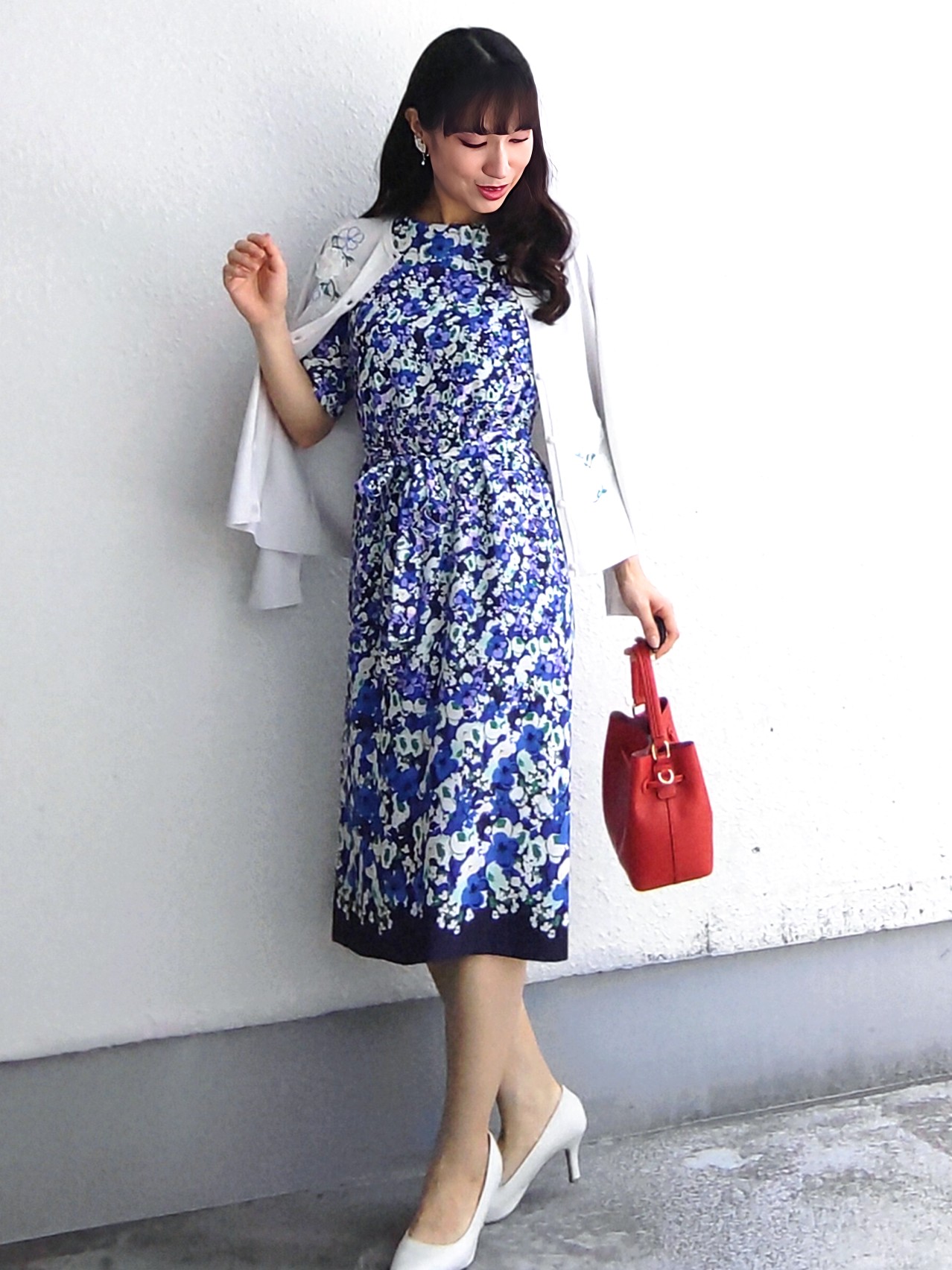 keinaさんの「SunaUna｜小花柄ワンピース」を使ったコーディネート
