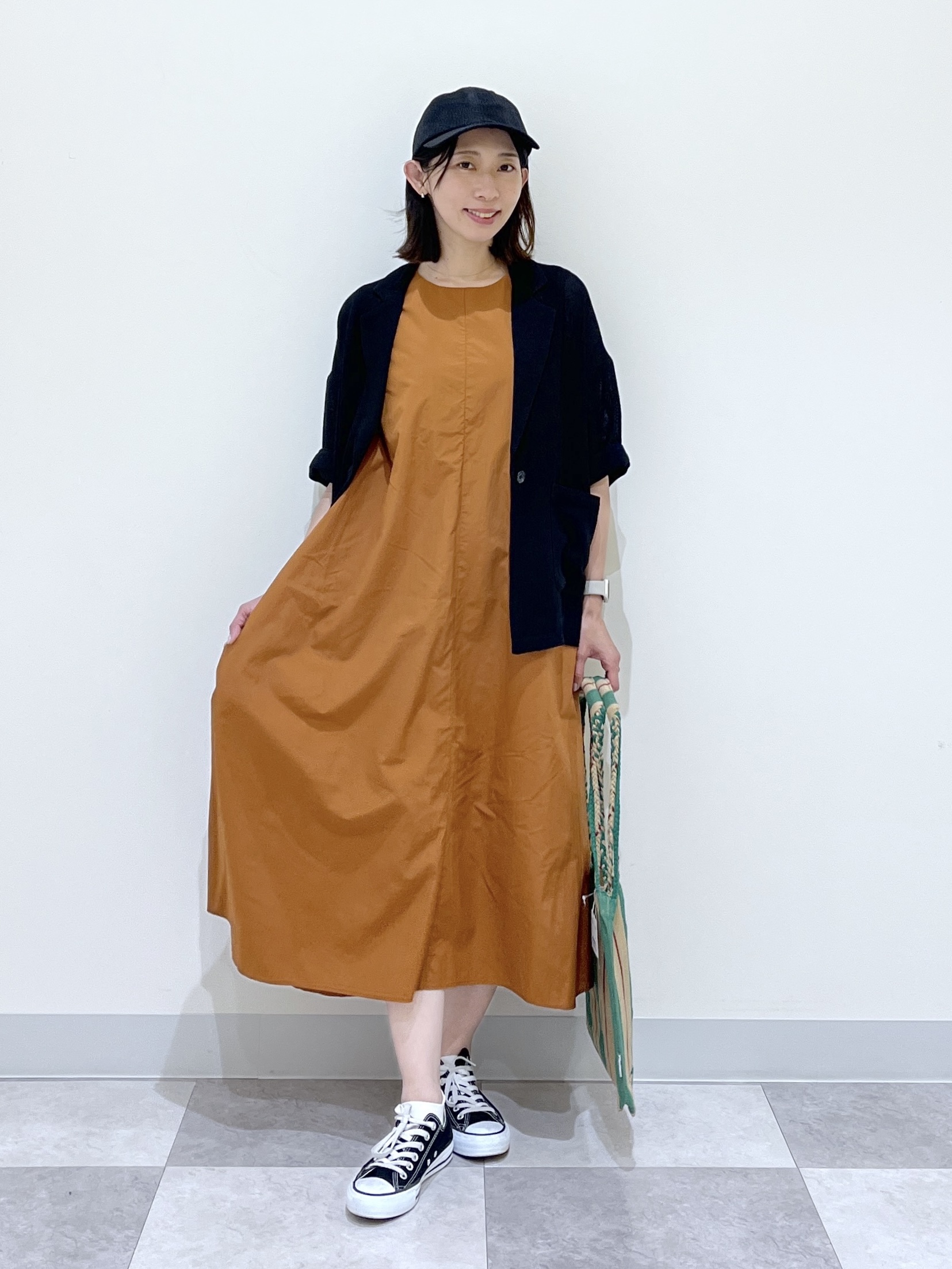 canaさんの「Dessin｜【撥水】Aラインナイロンワンピース」を使ったコーディネート