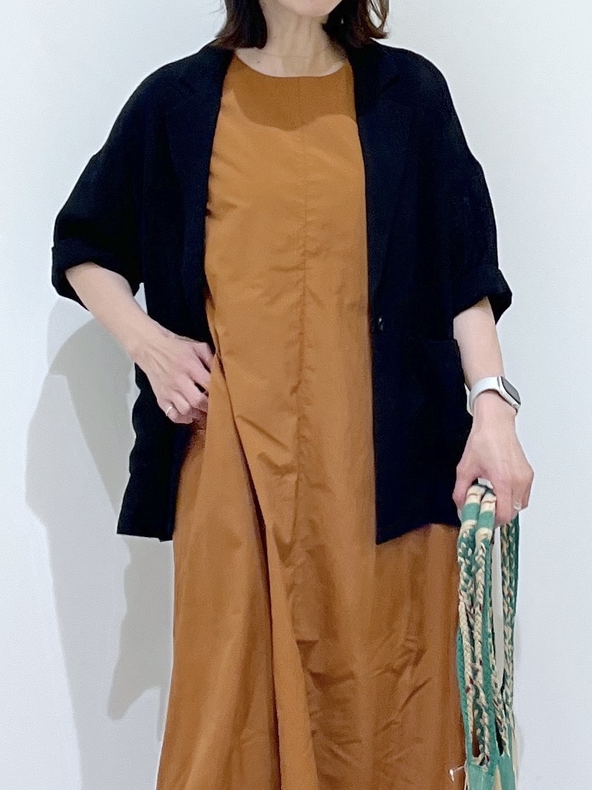 canaさんの「Dessin｜【撥水】Aラインナイロンワンピース」を使ったコーディネート
