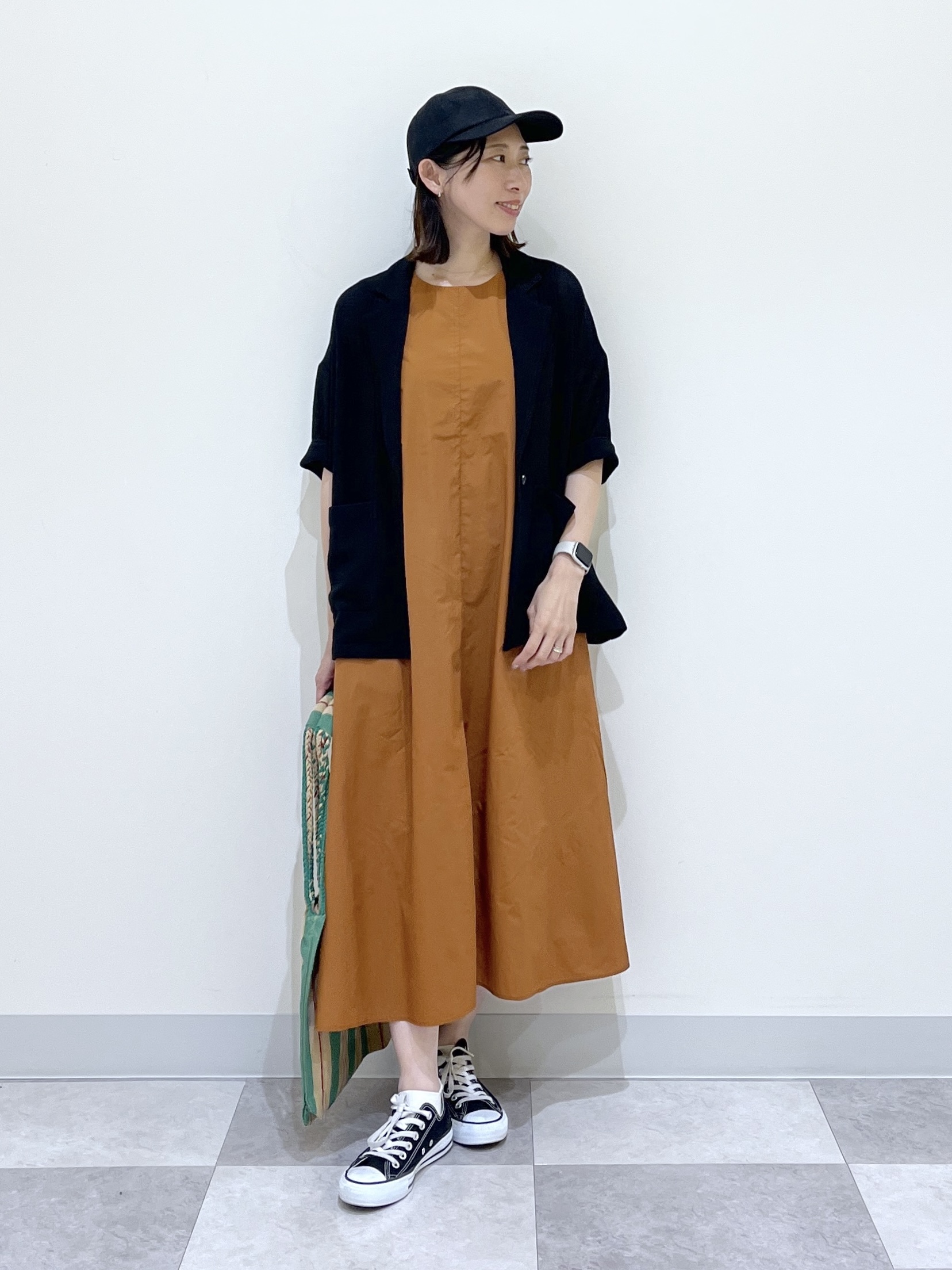 canaさんの「Dessin｜【撥水】Aラインナイロンワンピース」を使ったコーディネート