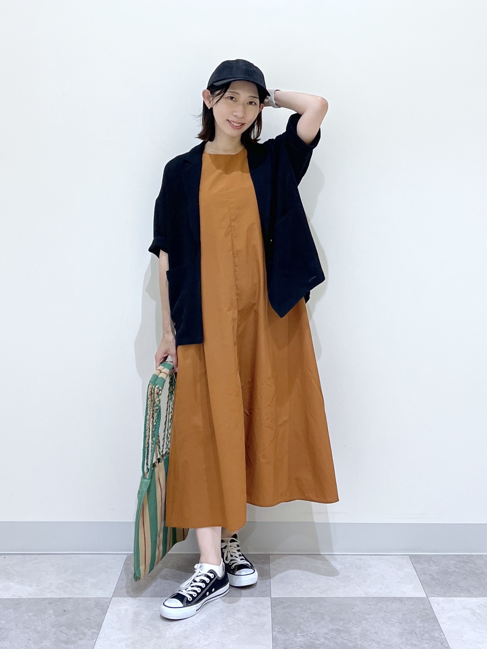 canaさんの「Dessin｜【撥水】Aラインナイロンワンピース」を使ったコーディネート