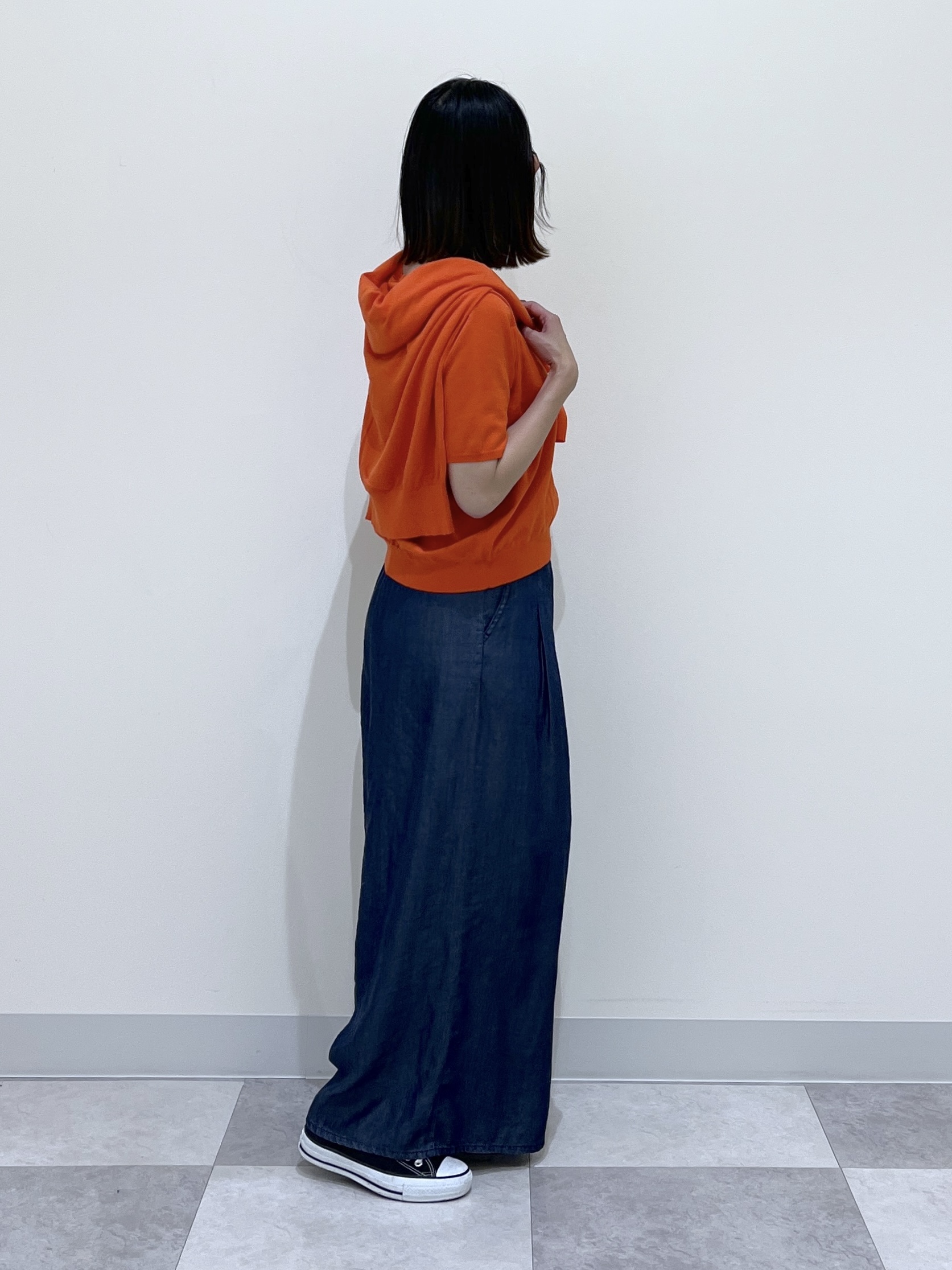 canaさんの「Dessin｜【9色展開/接触冷感/UVカット】ドライタッチサマーニットT」を使ったコーディネート