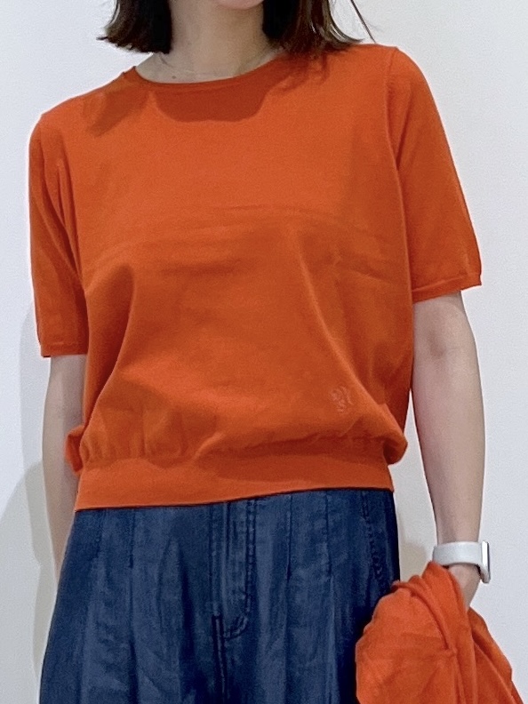 canaさんの「Dessin｜【9色展開/接触冷感/UVカット】ドライタッチサマーニットT」を使ったコーディネート