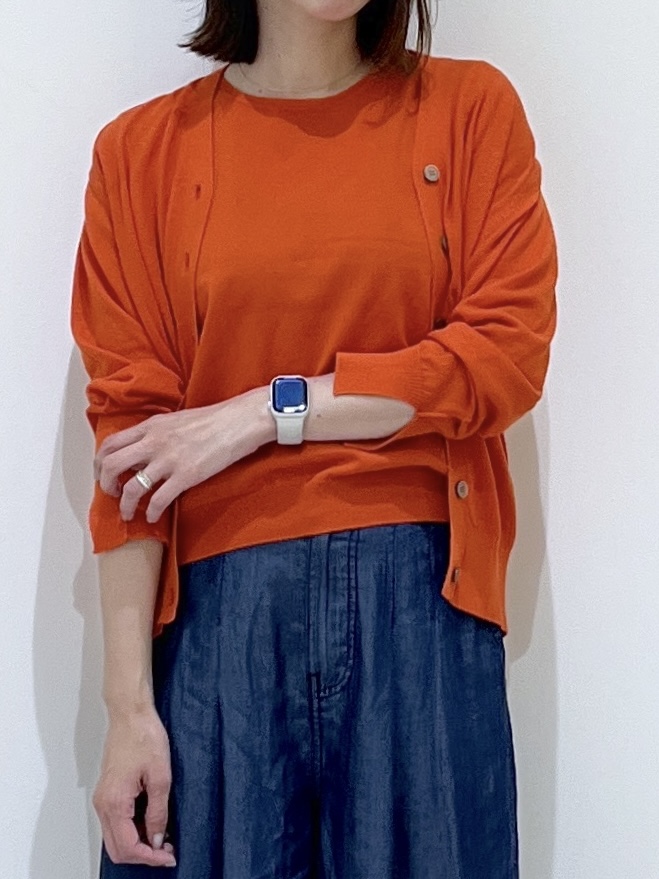 canaさんの「Dessin｜【9色展開/接触冷感/UVカット】ドライタッチサマーニットT」を使ったコーディネート