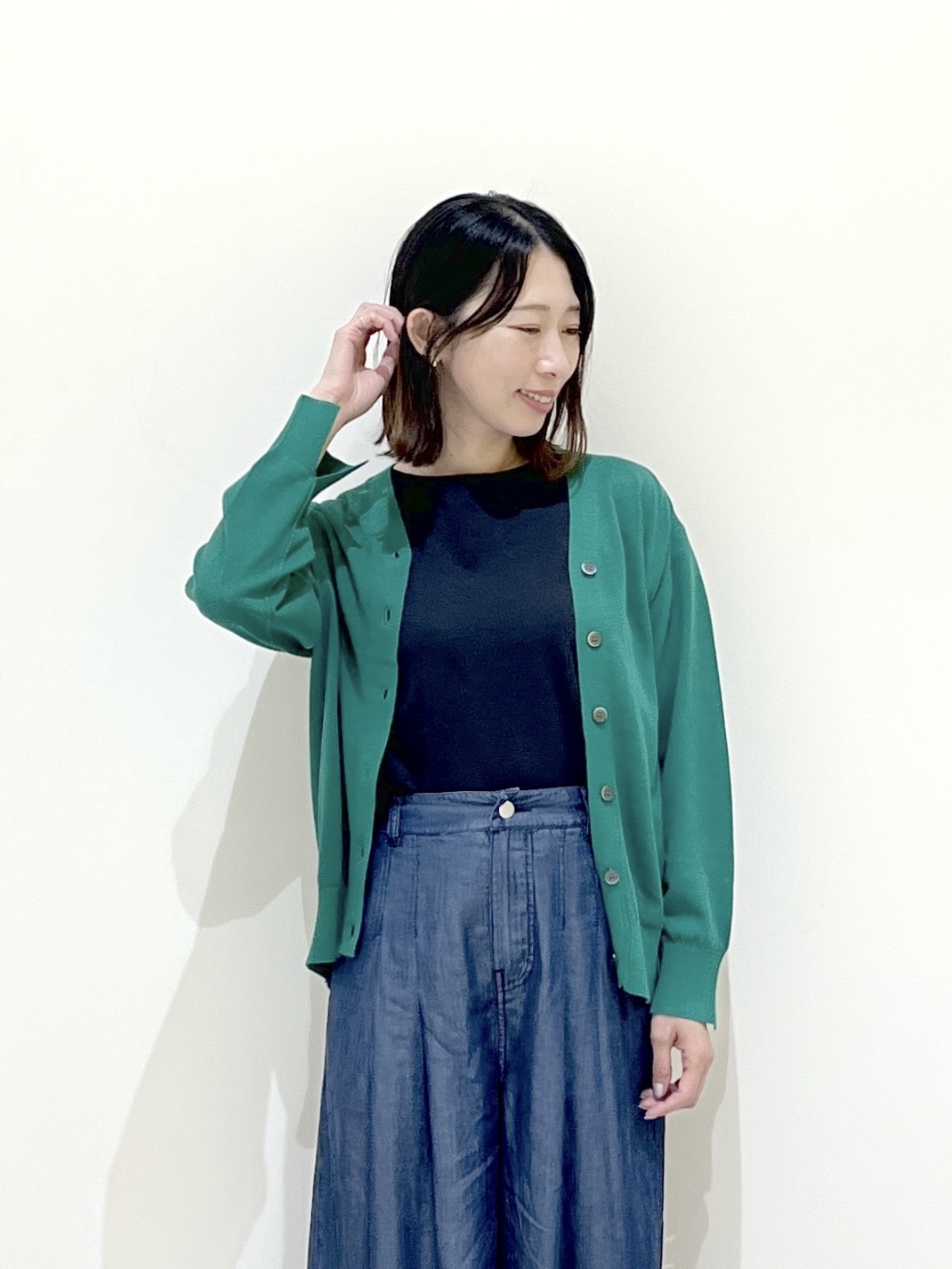 canaさんの「Dessin｜【UVカット/接触冷感】美光沢カットソー」を使ったコーディネート