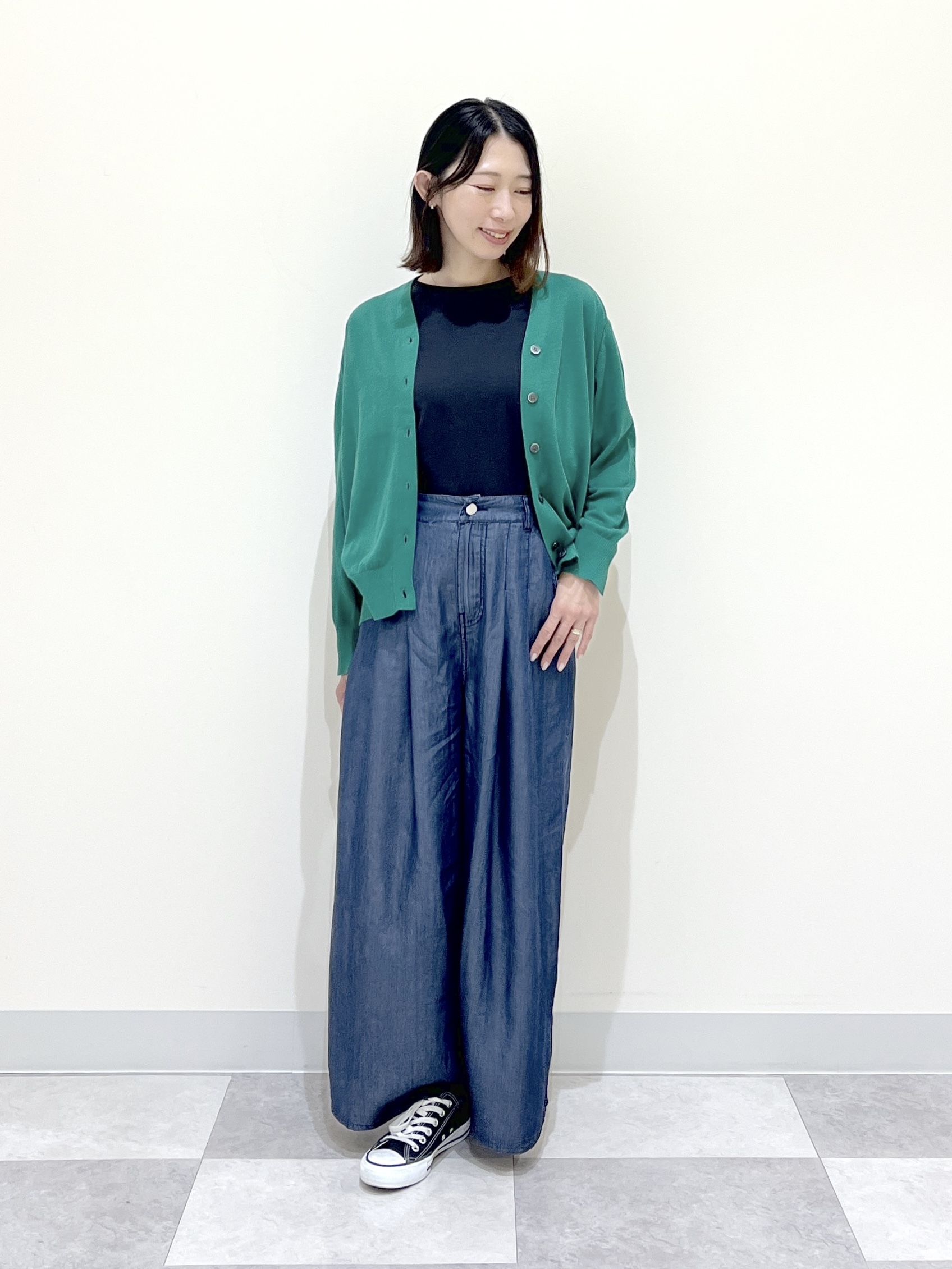 canaさんの「Dessin｜【UVカット/接触冷感】美光沢カットソー」を使ったコーディネート