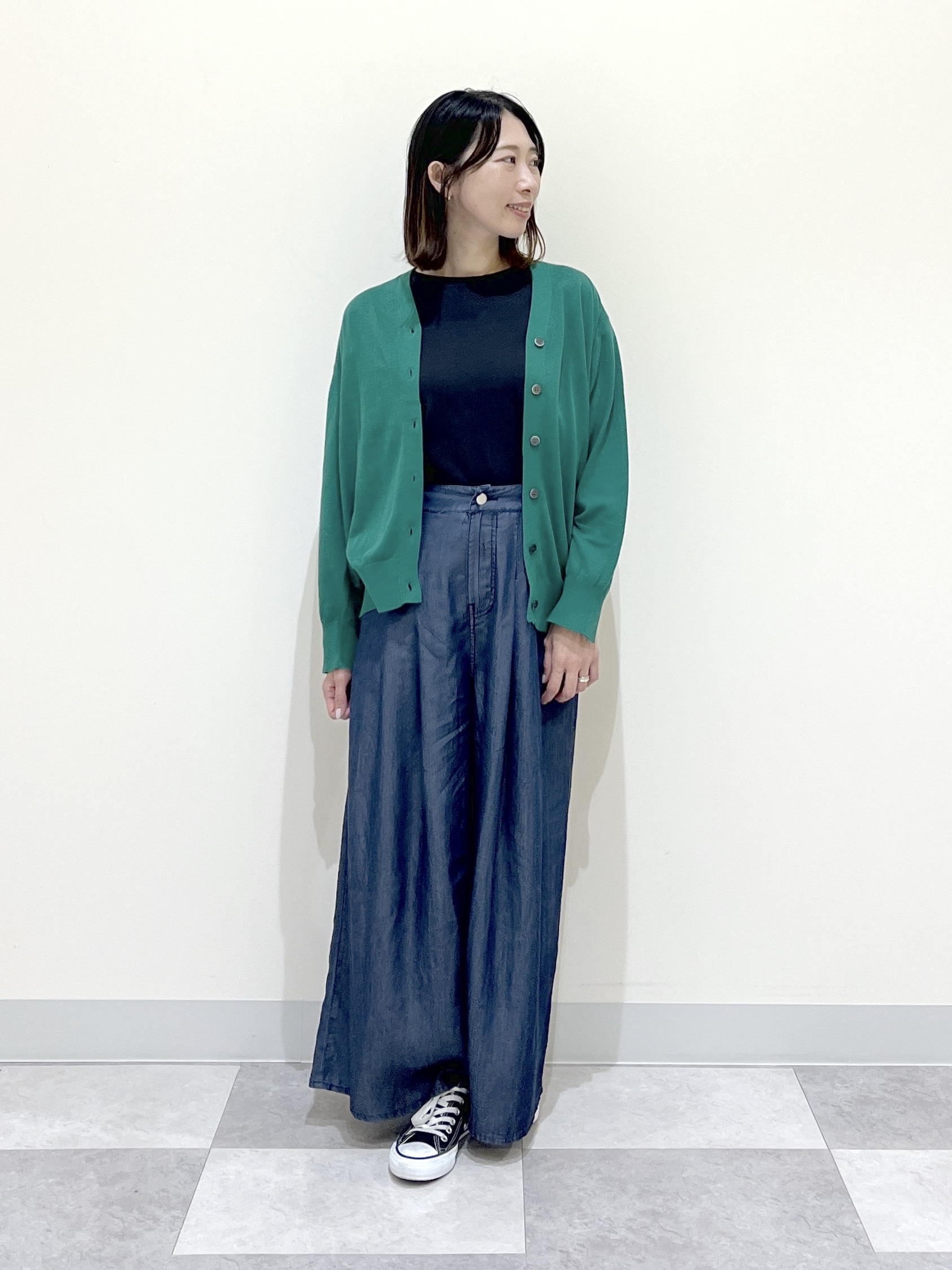 canaさんの「Dessin｜【UVカット/接触冷感】美光沢カットソー」を使ったコーディネート