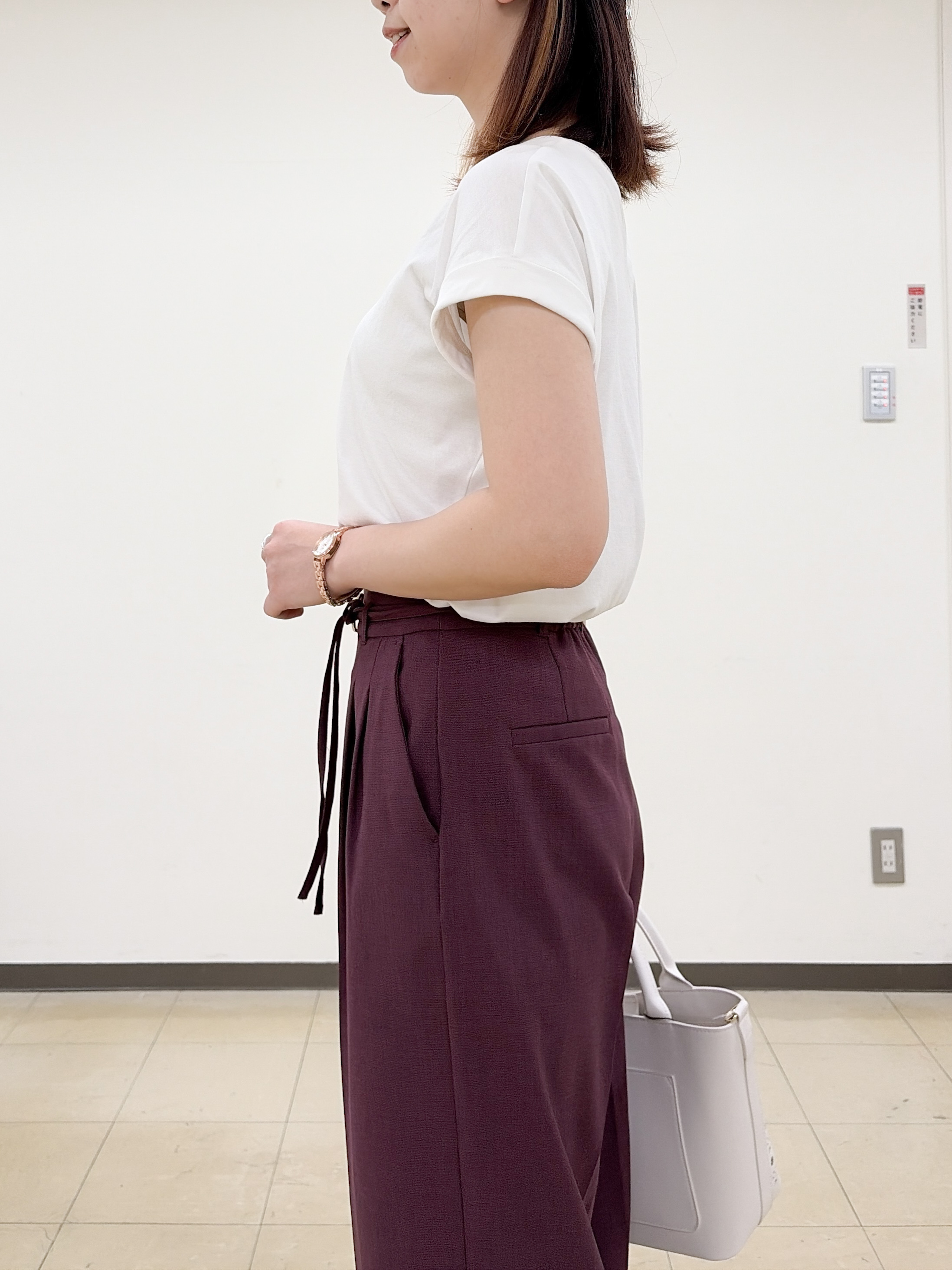 yurinaさんの「index｜【接触冷感／UV】ワンポイント刺繍Tシャツ《7col／XS~3L／洗濯機OK》」を使ったコーディネート
