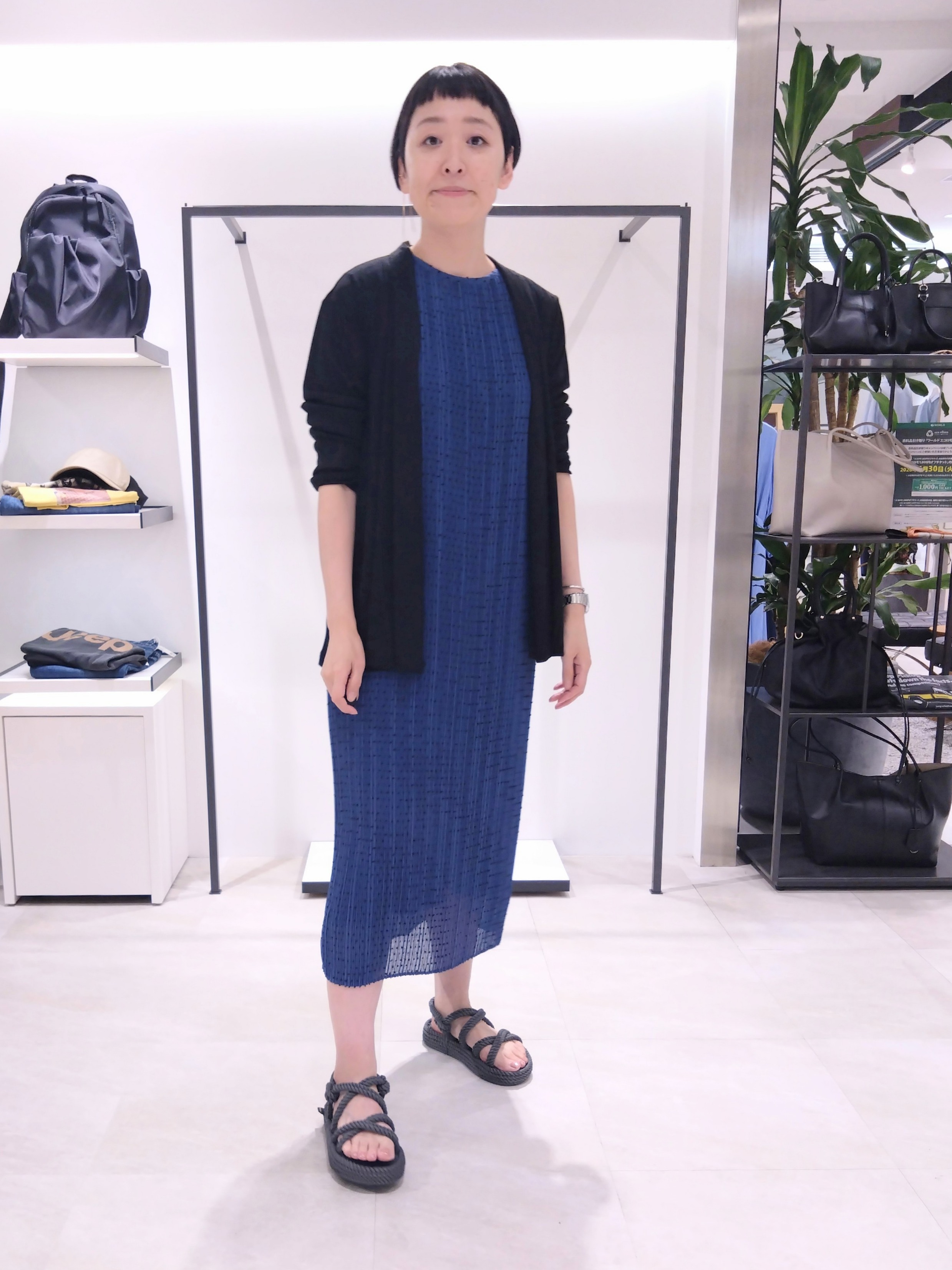 まちこさんの「UNTITLED｜【接触冷感/UVカット/遮熱機能】フライスジャージカーディガン」を使ったコーディネート