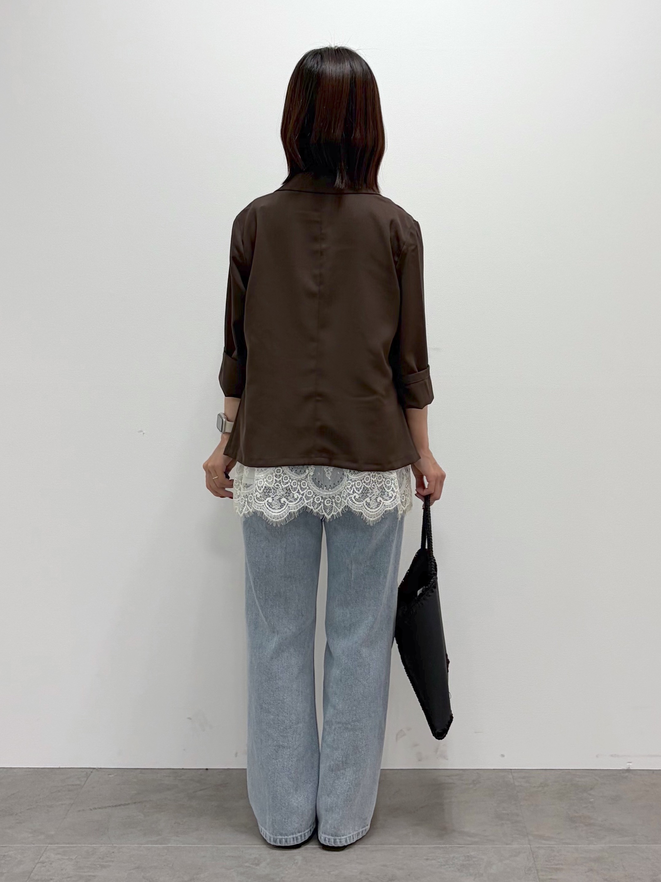 kozuさんの「index｜【接触冷感／防シワ】ひんやり7分袖テーラードジャケット《洗濯機OK》」を使ったコーディネート