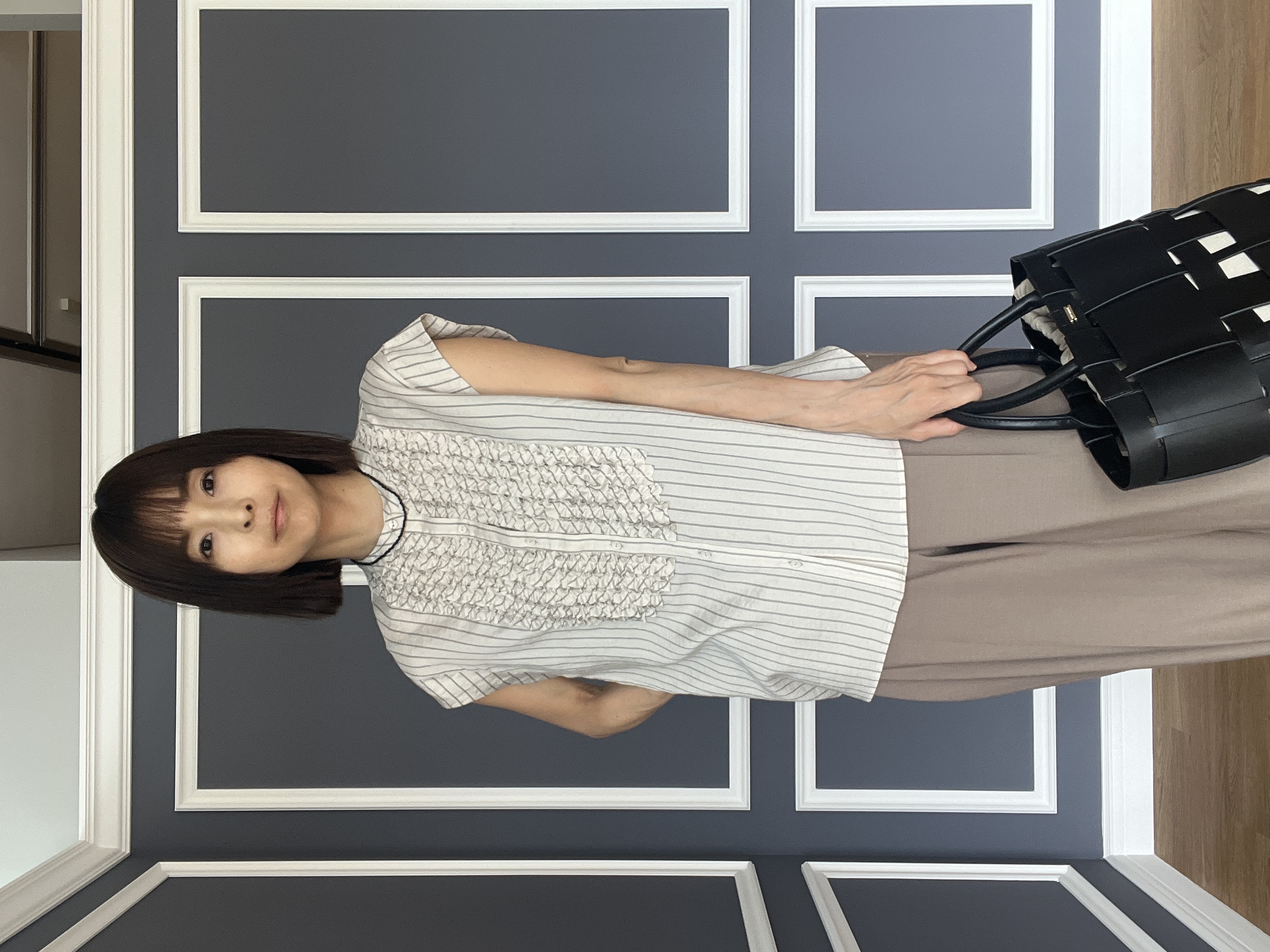 misaさんの「DRESSTERIOR｜【otonaMUSE5月号掲載】スキニーベルトサンダル」を使ったコーディネート