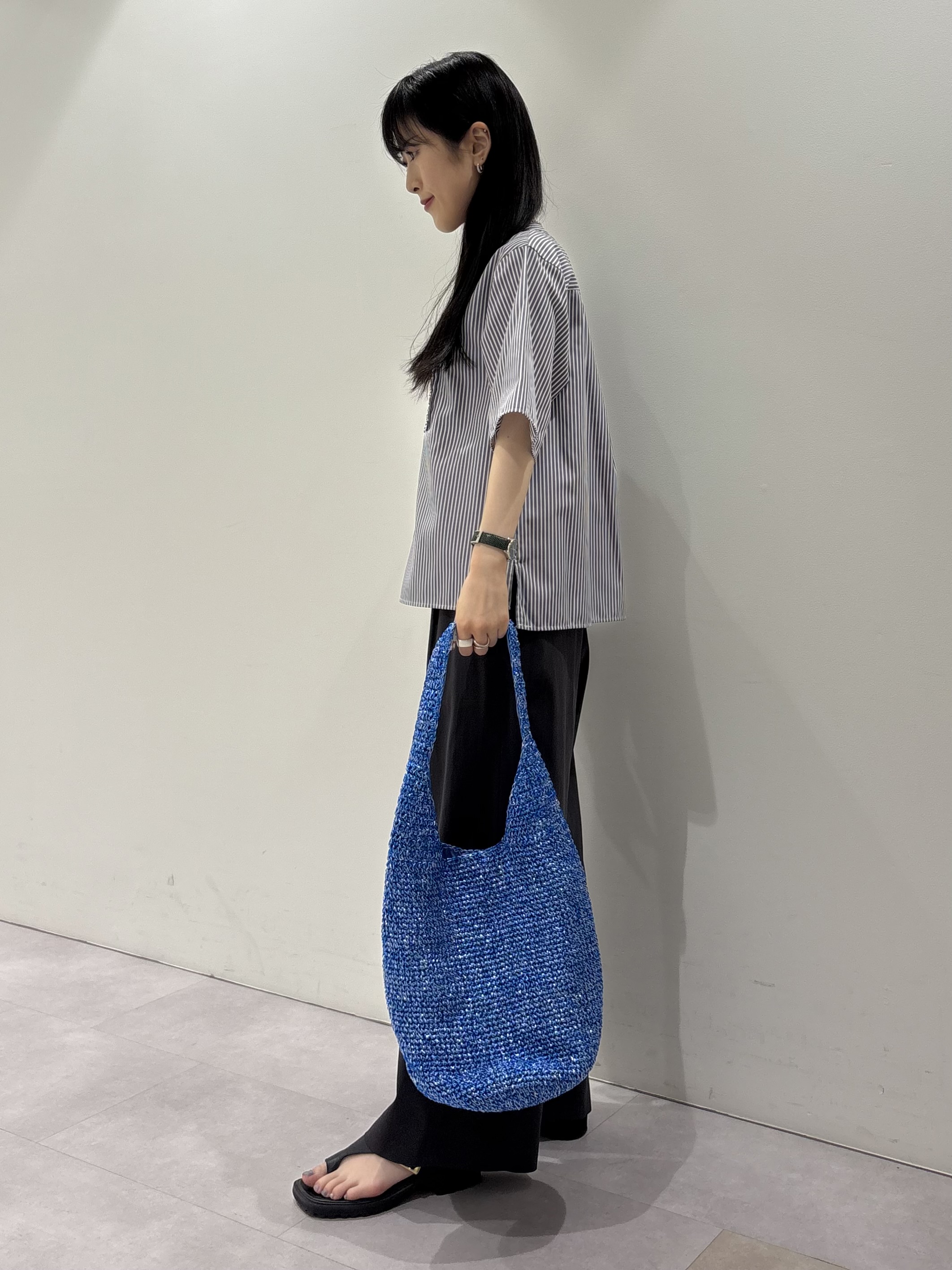 KEIKOさんの「INDIVI｜【洗える／メッシュ素材／SETUP可能】半袖シアージャケット」を使ったコーディネート