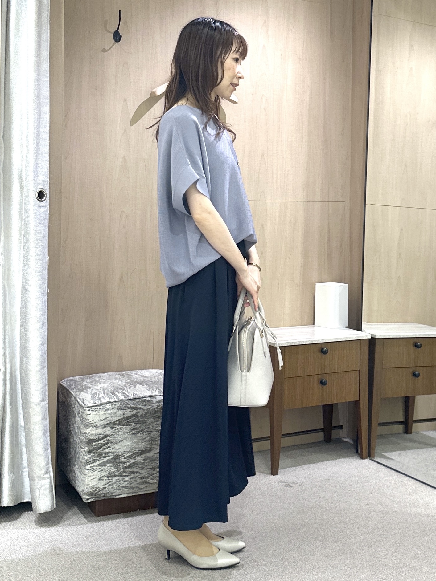 Miwaさんの「UNTITLED｜【接触冷感/UVカット/遮熱機能】フライスジャージカーディガン」を使ったコーディネート