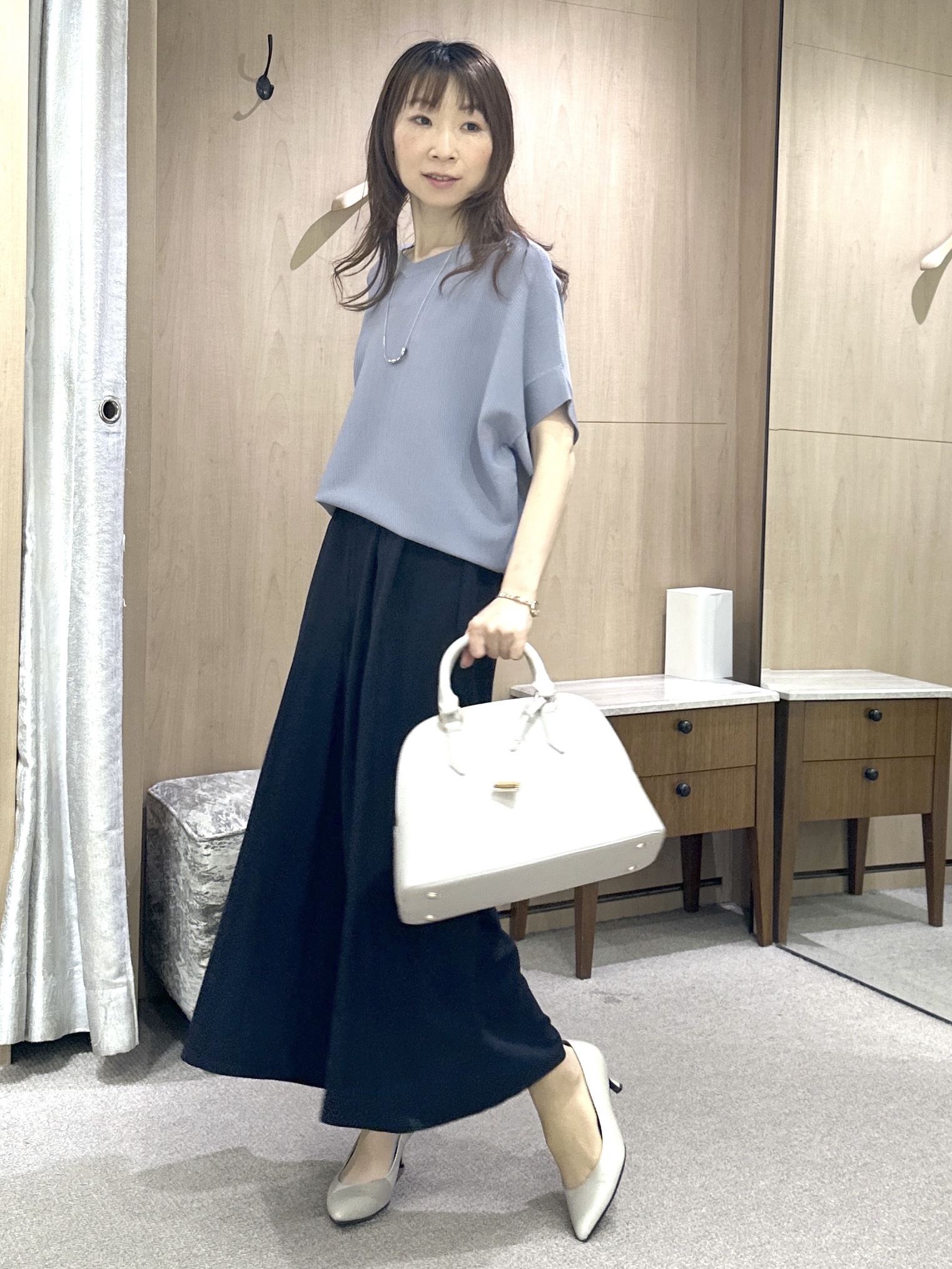 Miwaさんの「UNTITLED｜【接触冷感/UVカット/遮熱機能】フライスジャージカーディガン」を使ったコーディネート