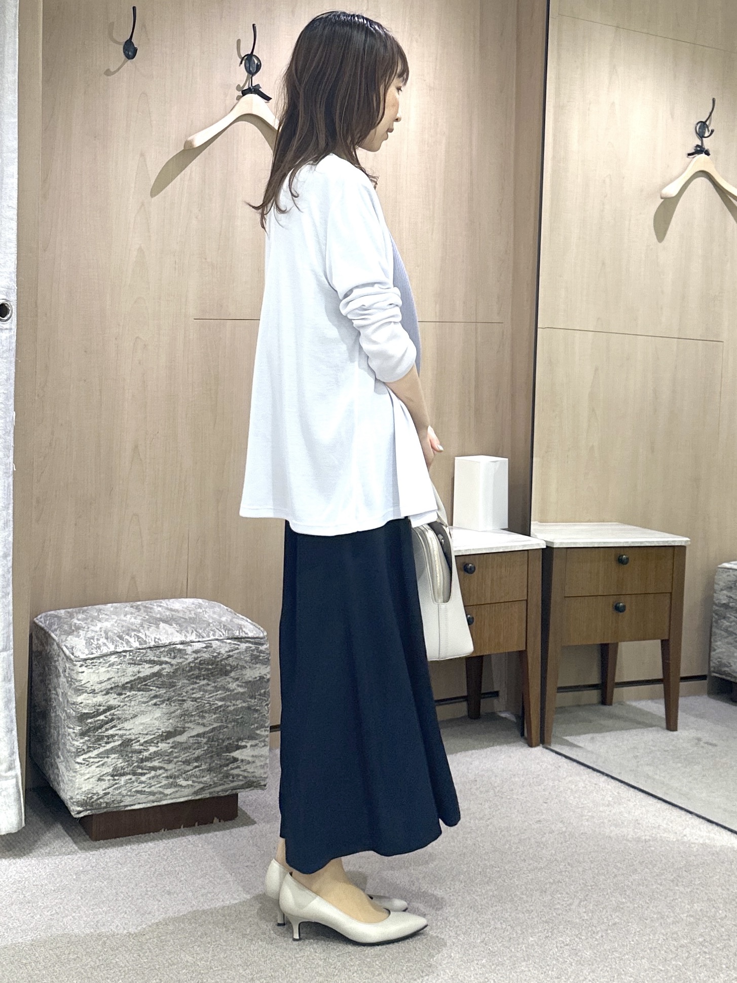 Miwaさんの「UNTITLED｜【接触冷感/UVカット/遮熱機能】フライスジャージカーディガン」を使ったコーディネート