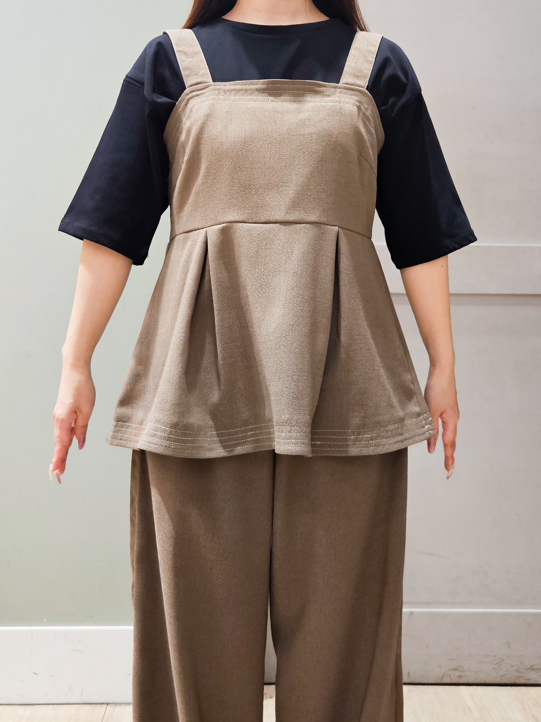 maiさんの「grove｜【UVカット/接触冷感】プリントアソート5分袖Tシャツ」を使ったコーディネート