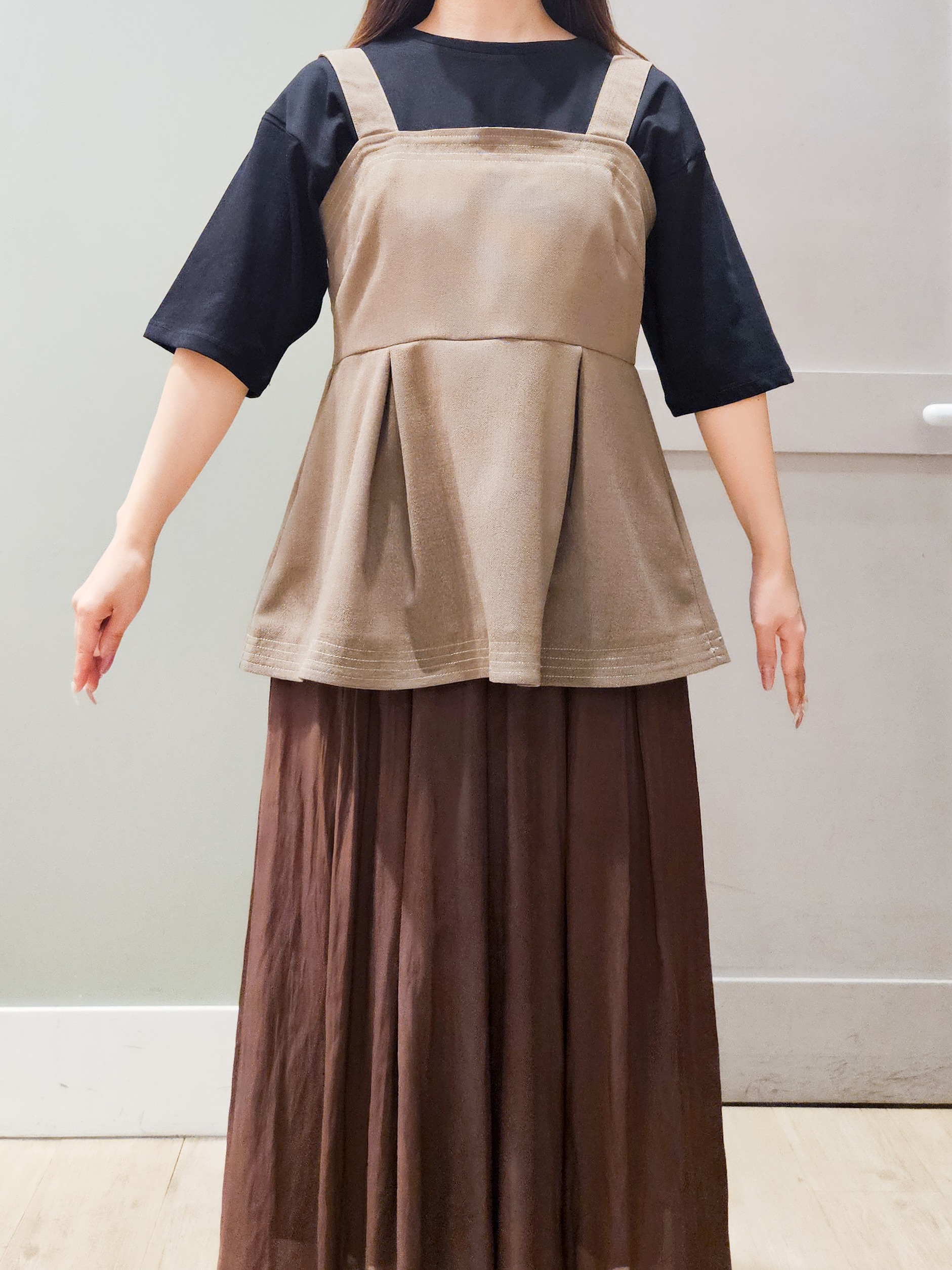 maiさんの「grove｜【UVカット/接触冷感】プリントアソート5分袖Tシャツ」を使ったコーディネート