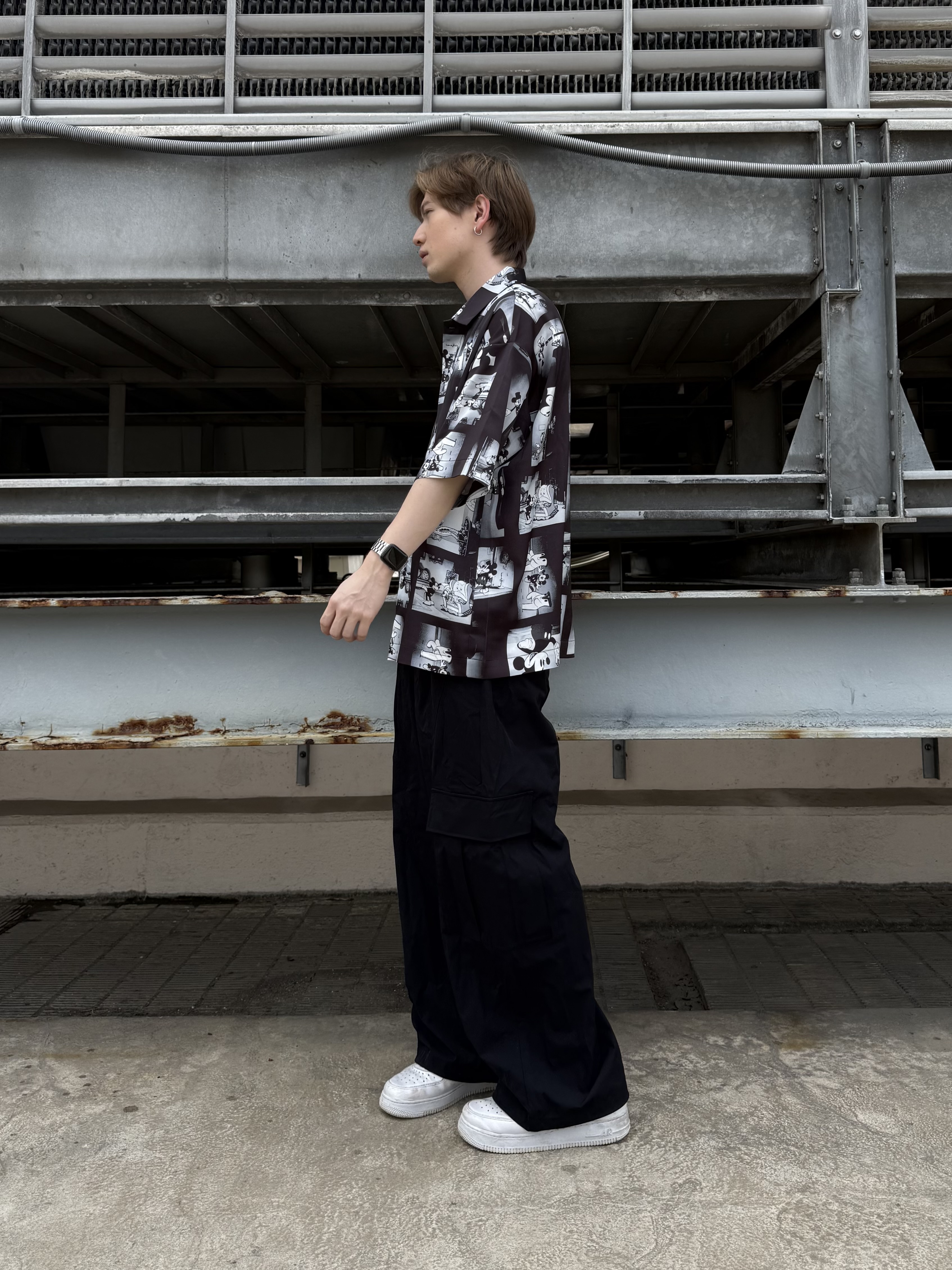 カネダさんの「tk.TAKEO KIKUCHI｜Disney capsule collection 総柄シャツ」を使ったコーディネート