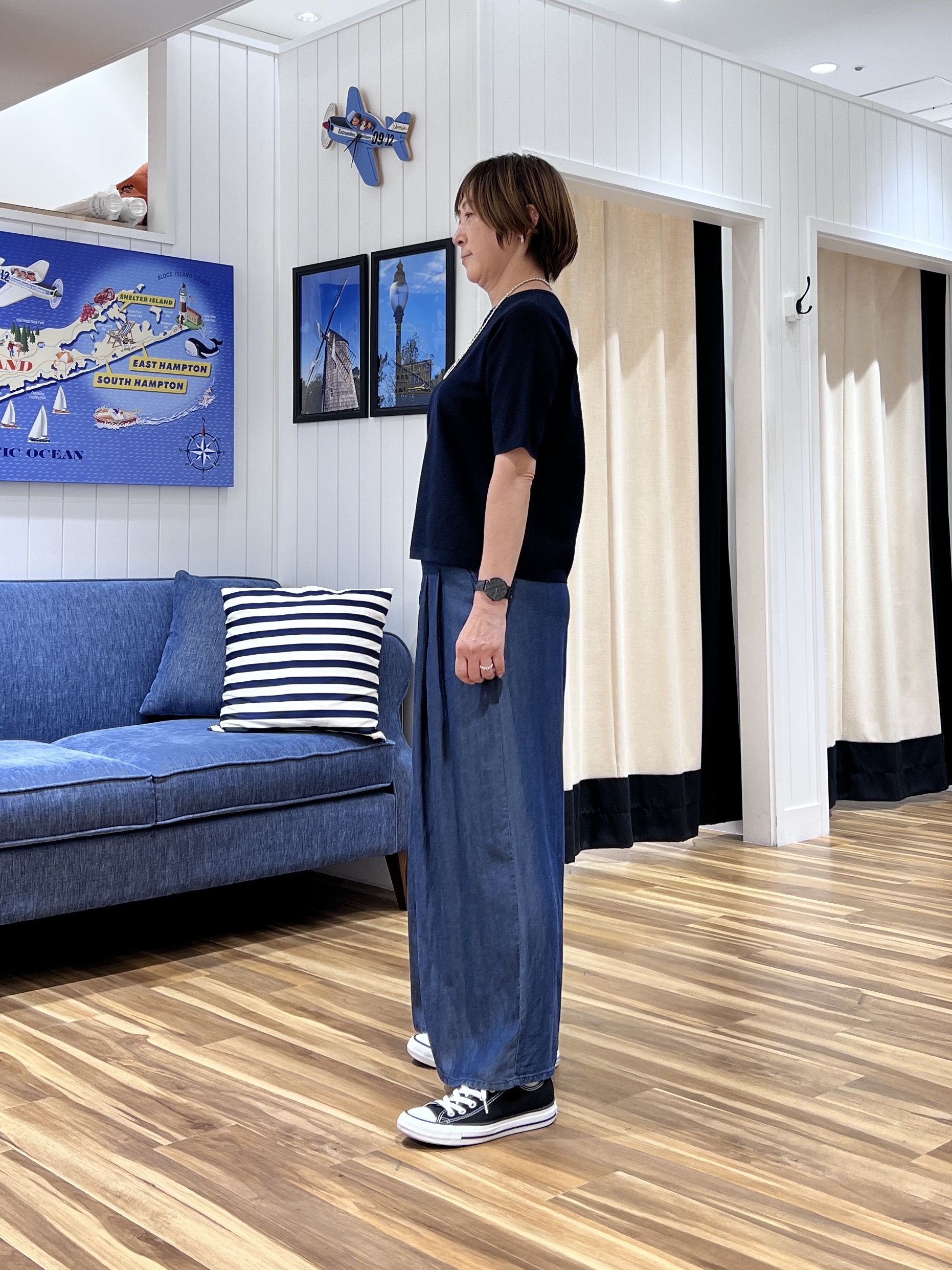 haruさんの「Dessin｜ドライタッチ カノコニット」を使ったコーディネート
