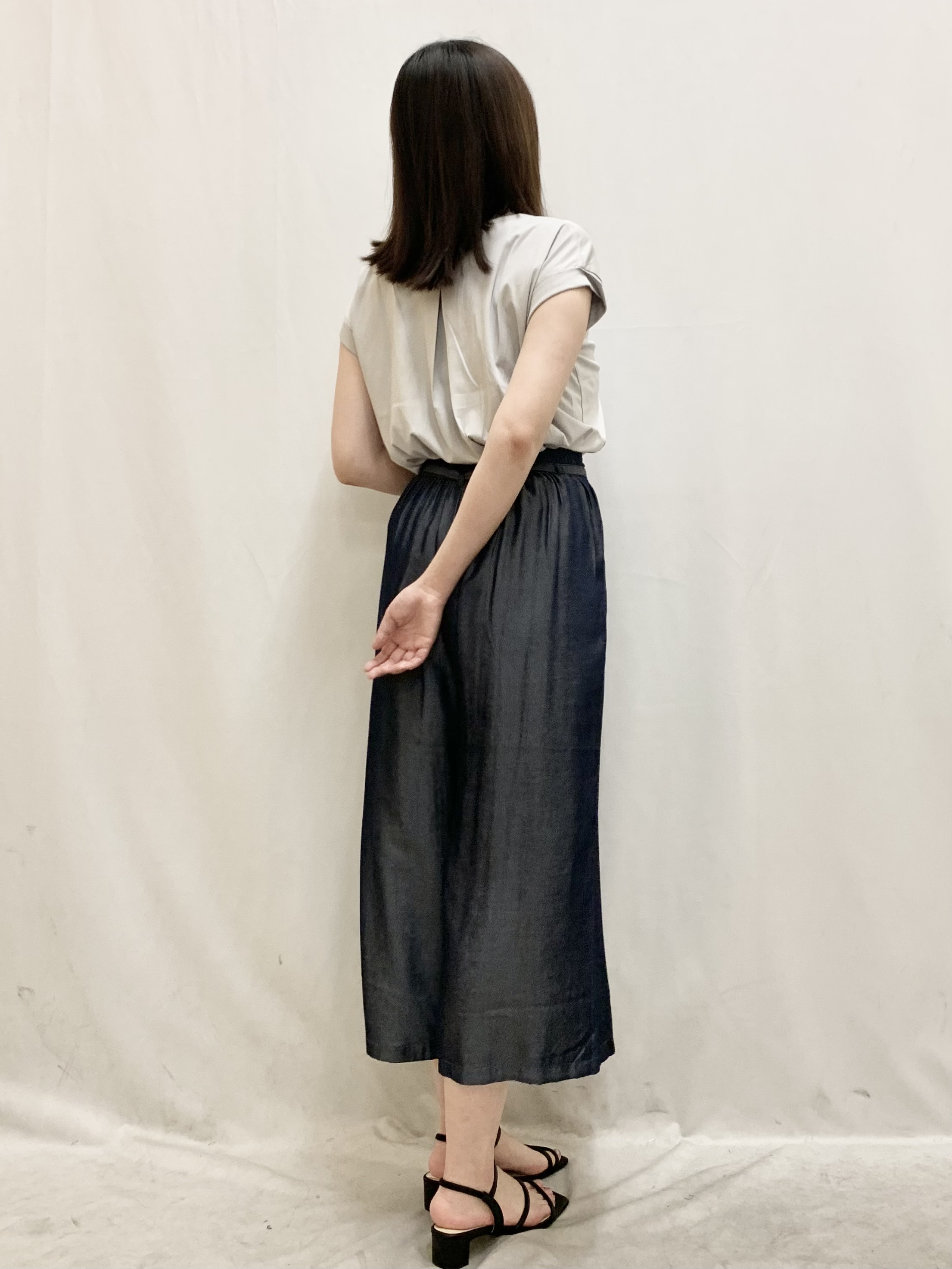 kasumiさんの「index｜【接触冷感／UV】ワンポイント刺繍Tシャツ《7col／XS~3L／洗濯機OK》」を使ったコーディネート