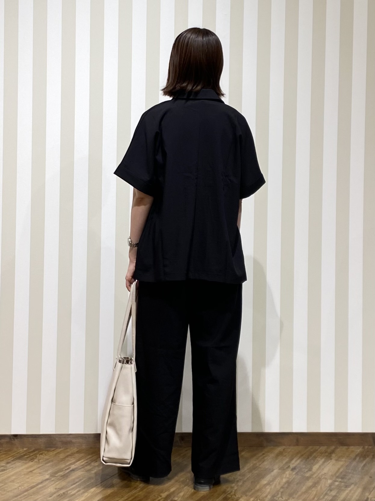 SAOさんの「SHOO･LA･RUE｜【高レビュー/洗濯機可/セットアップ可】軽凛(かろりん) 半袖ジャケット」を使ったコーディネート