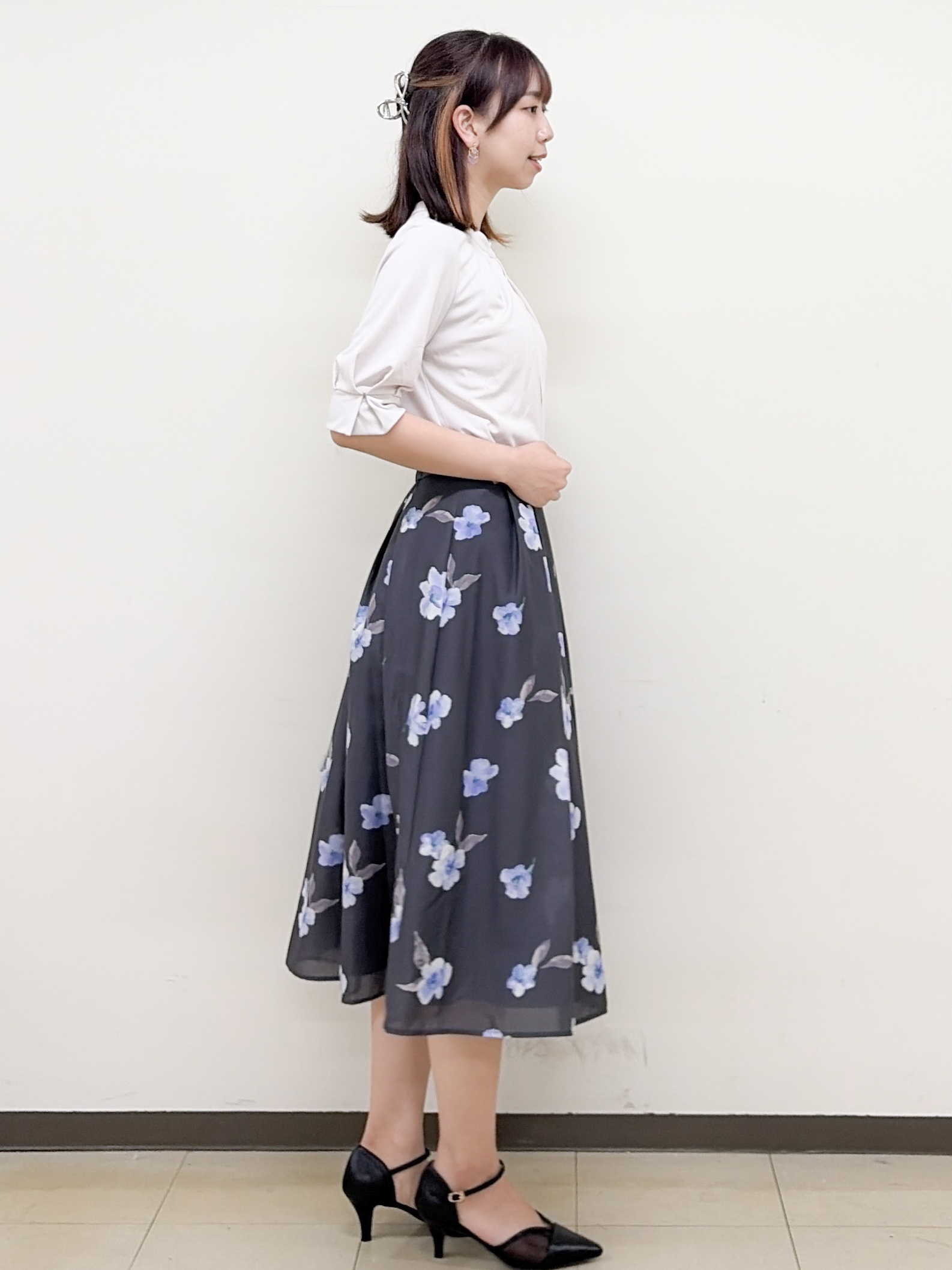 yurinaさんの「index｜UV バンドカラートップス【洗濯機OK／吸水速乾／接触冷感】《S～3L／6col》」を使ったコーディネート