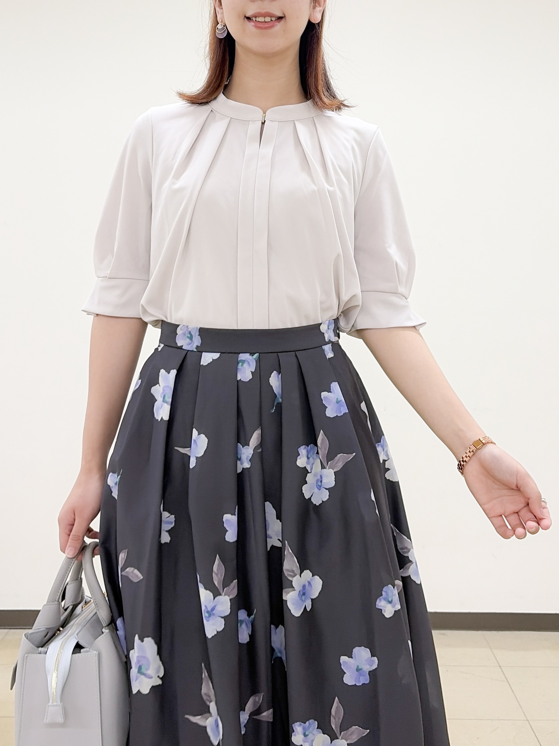 yurinaさんの「index｜UV バンドカラートップス【洗濯機OK／吸水速乾／接触冷感】《S～3L／6col》」を使ったコーディネート