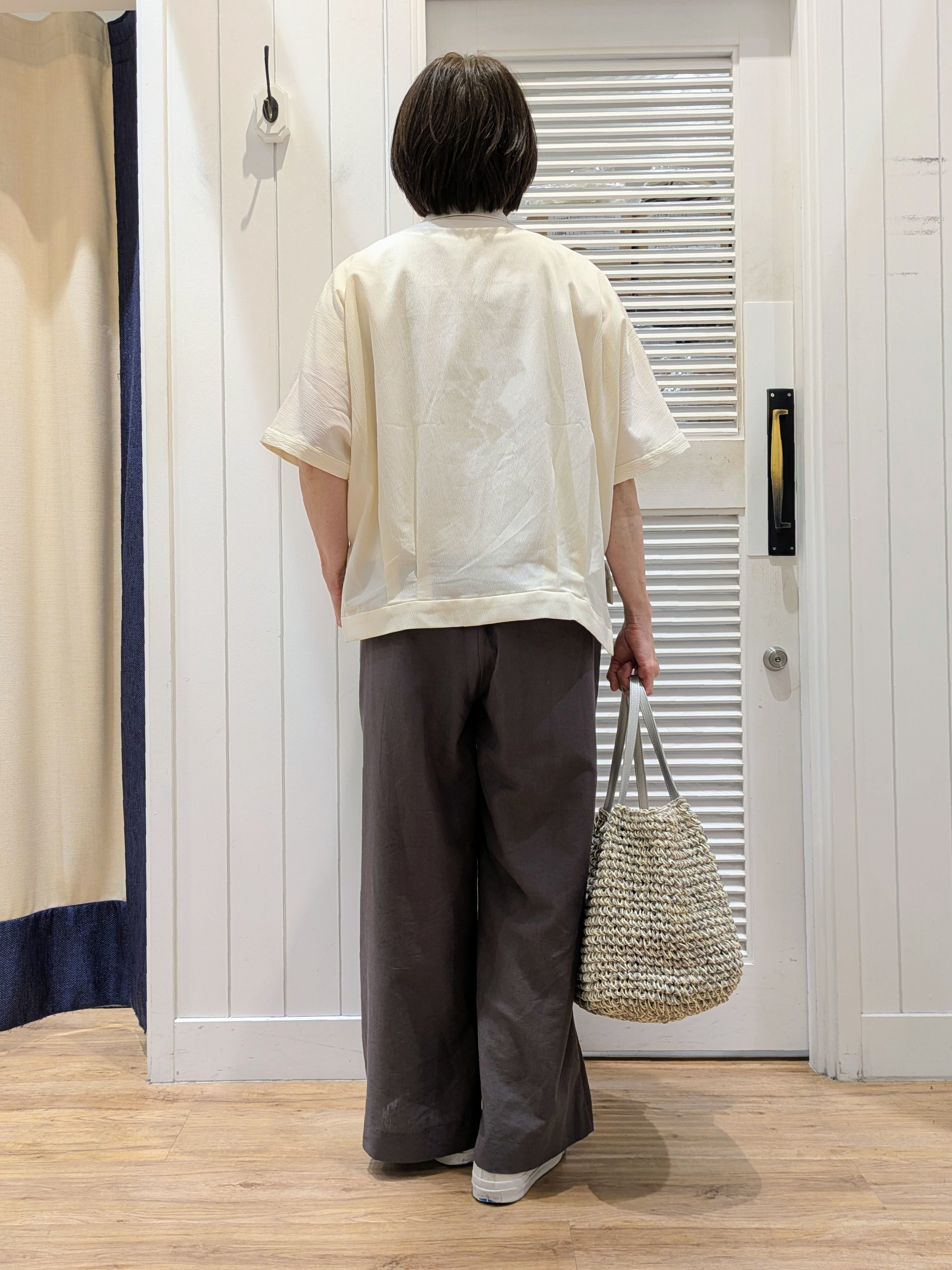 Asaさんの「Dessin｜【洗える】半袖ボックスシルエットカットソー」を使ったコーディネート