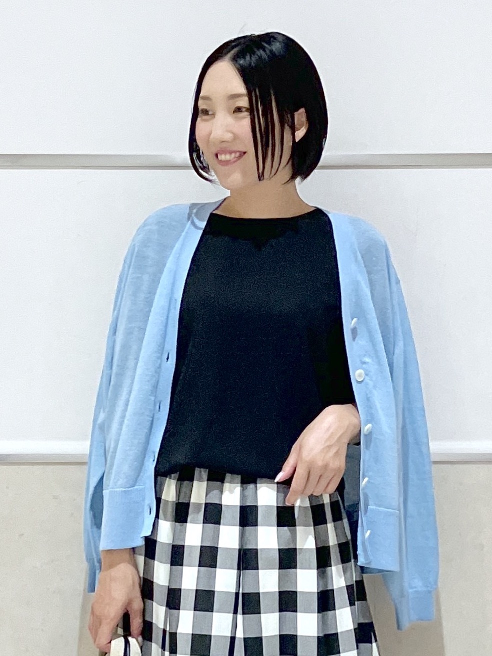 eriko さんの「Dessin｜ライトジョーゼットハーフスリーブブラウス」を使ったコーディネート