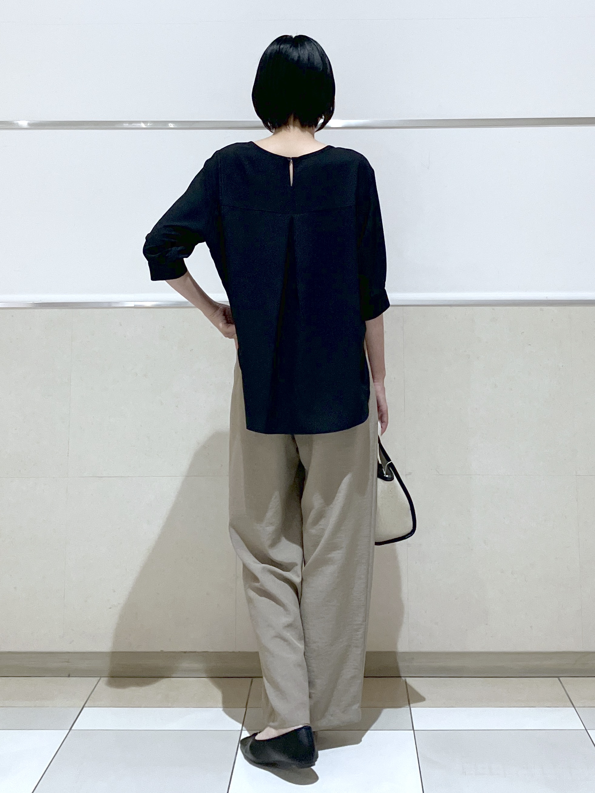 eriko さんの「Dessin｜ライトジョーゼットハーフスリーブブラウス」を使ったコーディネート