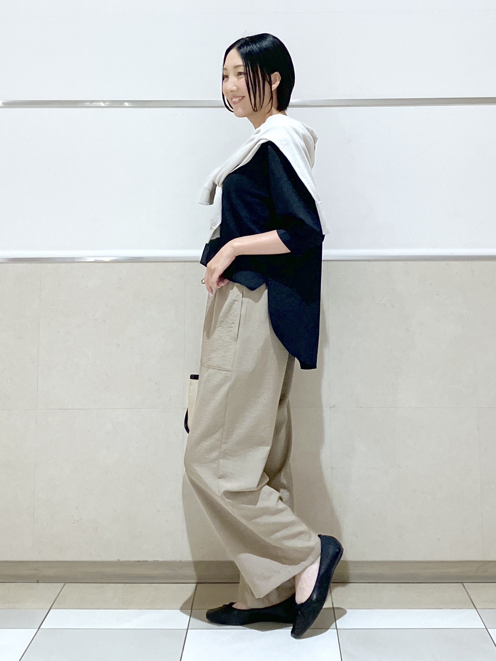 eriko さんの「Dessin｜ライトジョーゼットハーフスリーブブラウス」を使ったコーディネート