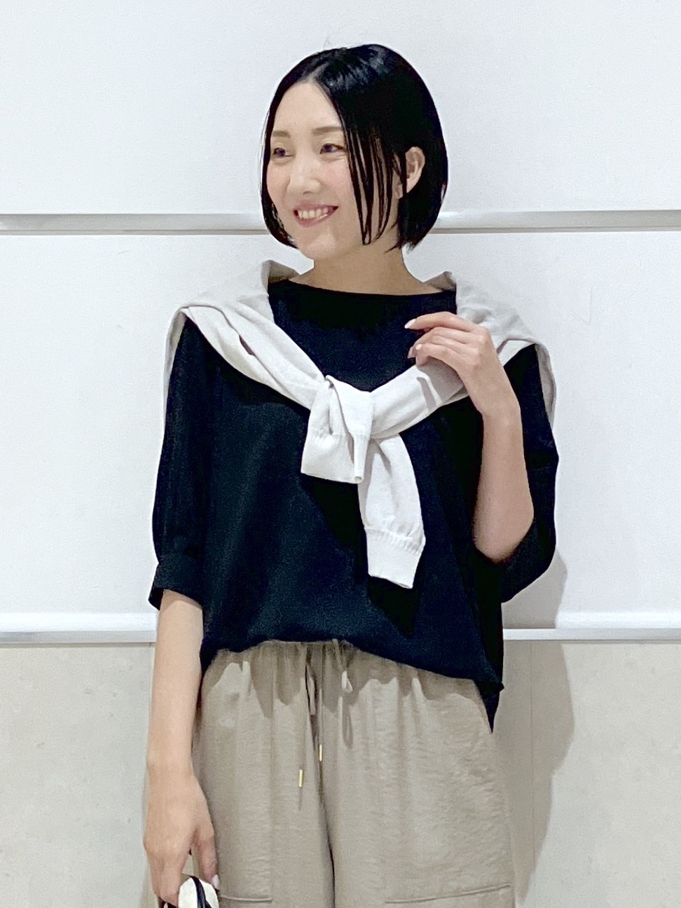 eriko さんの「Dessin｜ライトジョーゼットハーフスリーブブラウス」を使ったコーディネート