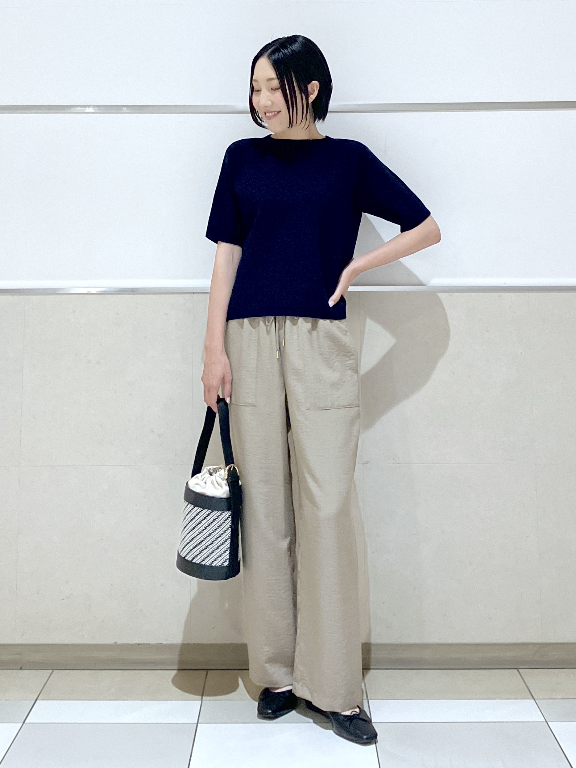 eriko さんの「Dessin｜ドライタッチ カノコニット」を使ったコーディネート