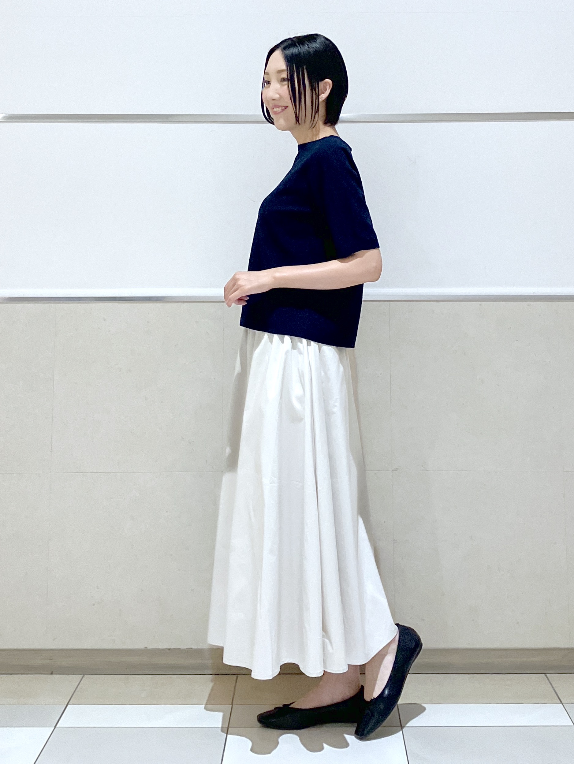 eriko さんの「Dessin｜ドライタッチ カノコニット」を使ったコーディネート