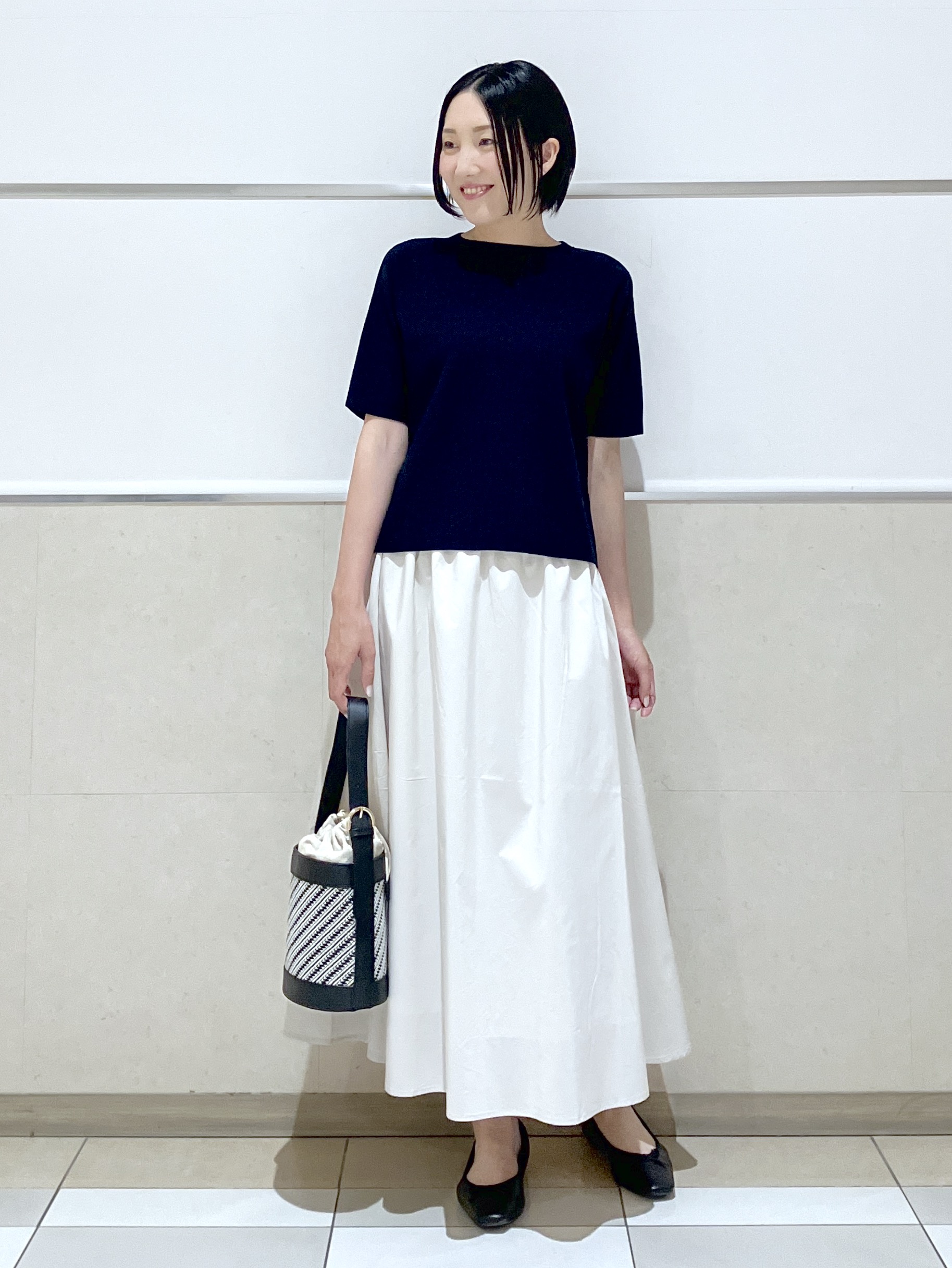 eriko さんの「Dessin｜ドライタッチ カノコニット」を使ったコーディネート