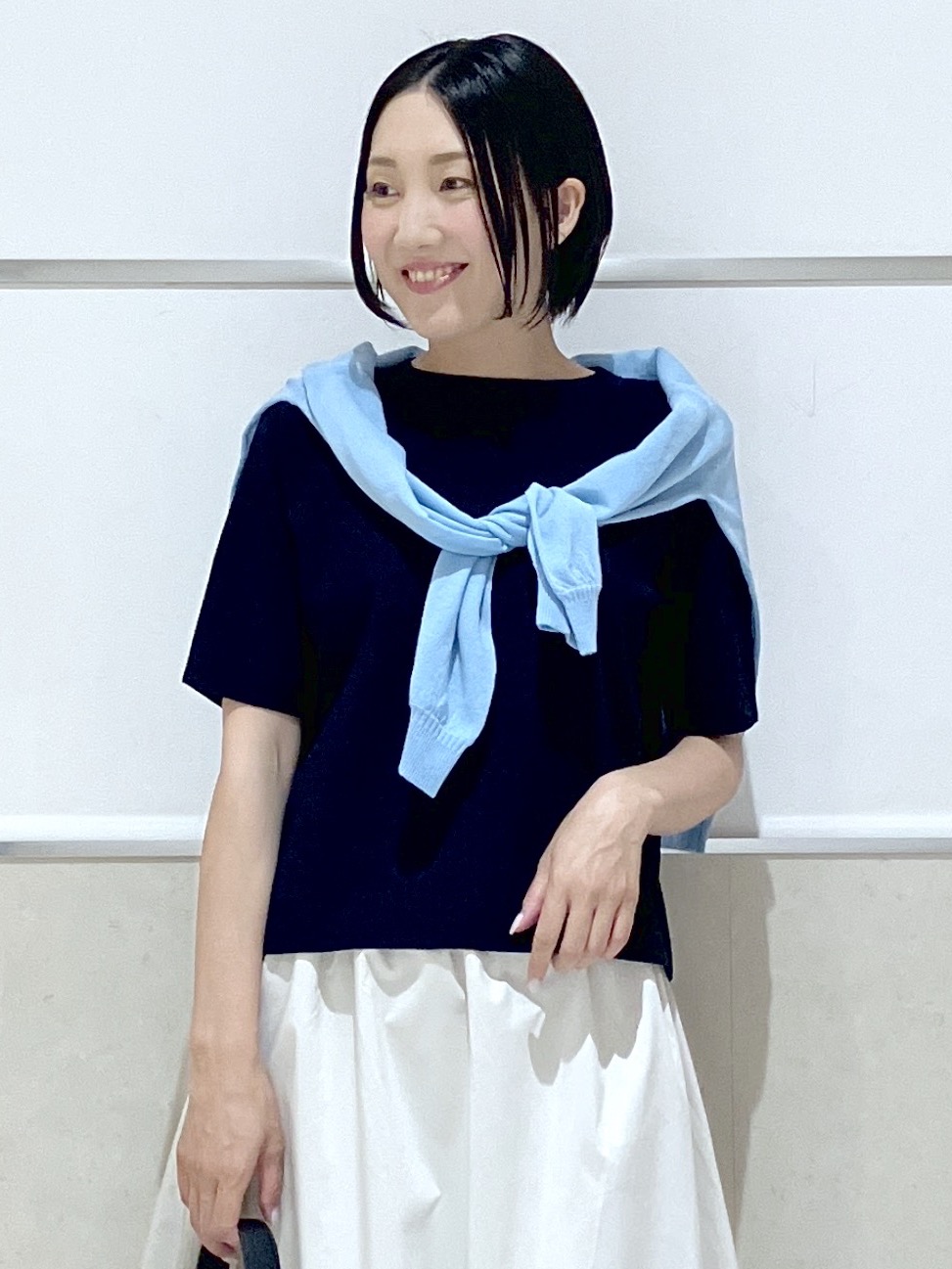 eriko さんの「Dessin｜ドライタッチ カノコニット」を使ったコーディネート