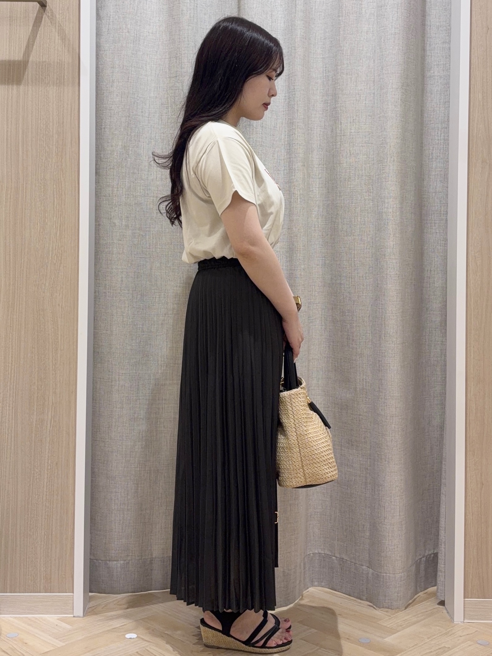minamiさんの「grove｜【遮熱／吸水速乾／UVカット】ベーシックロゴTシャツ」を使ったコーディネート
