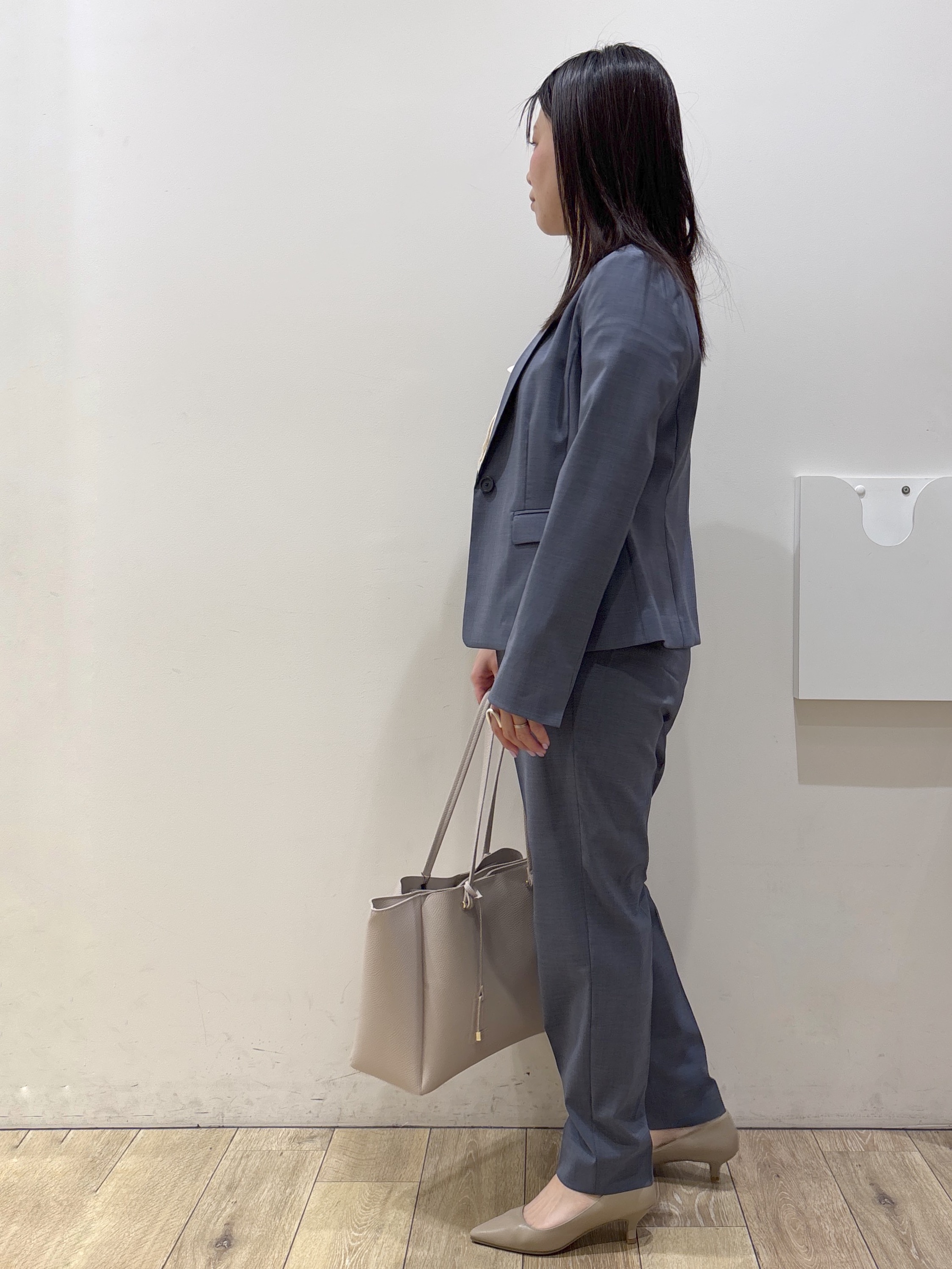 mameさんの「index｜【接触冷感／吸水速乾】セットアップ対応ストレッチテーラードジャケット《イージーアイロン／洗濯機OK／」を使ったコーディネート
