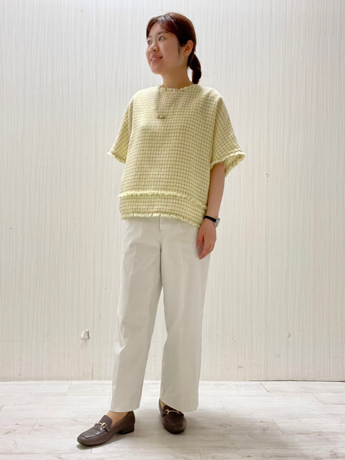 Mさんの「UNTITLED｜◆ファンシーツイードブラウス」を使ったコーディネート