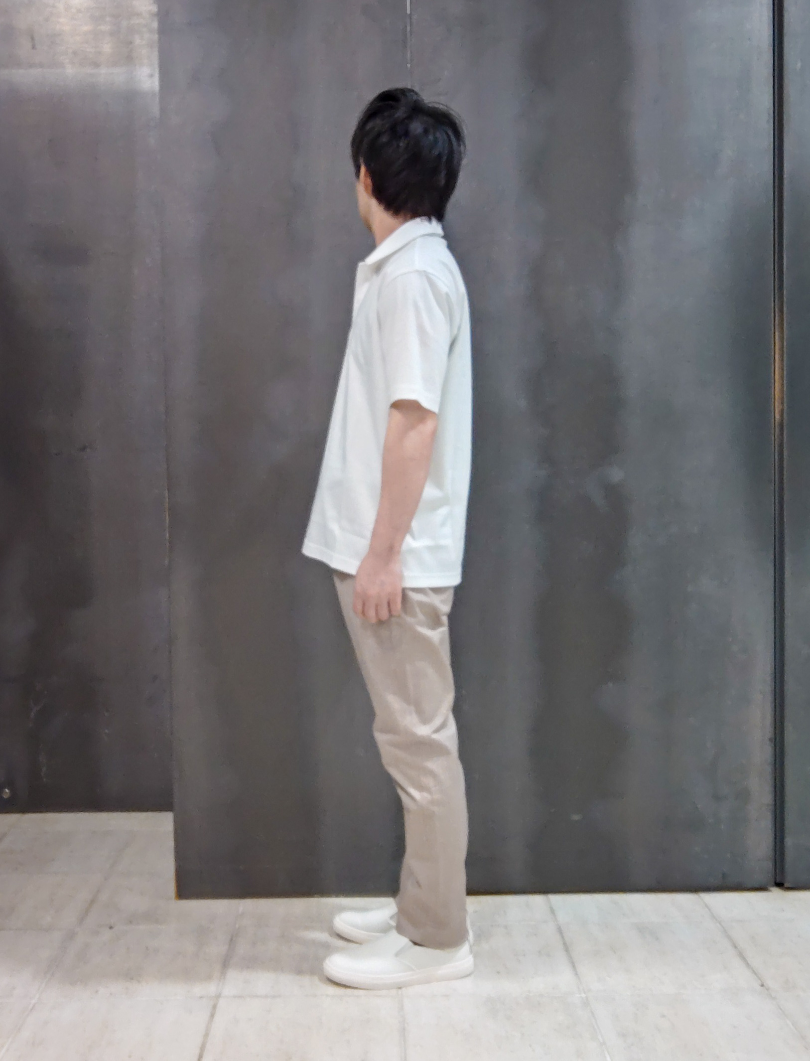 shiominさんの「TAKEO KIKUCHI｜【接触冷感】アイスクリアコットン ワンポイント ポロシャツ」を使ったコーディネート