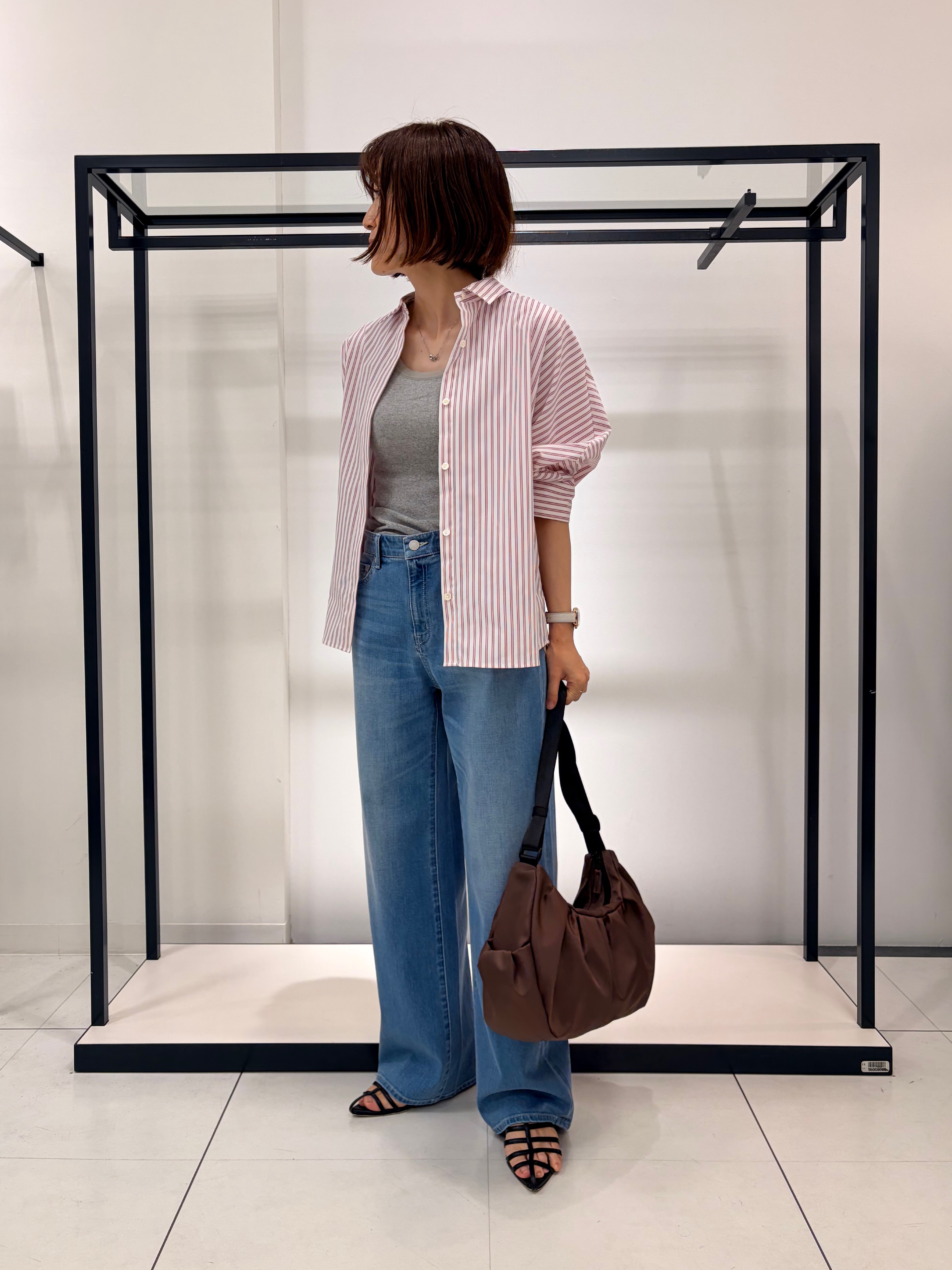 Mikiさんの「UNTITLED｜【接触冷感/吸水速乾/UVカット】ドルマンスリーブシャツ」を使ったコーディネート