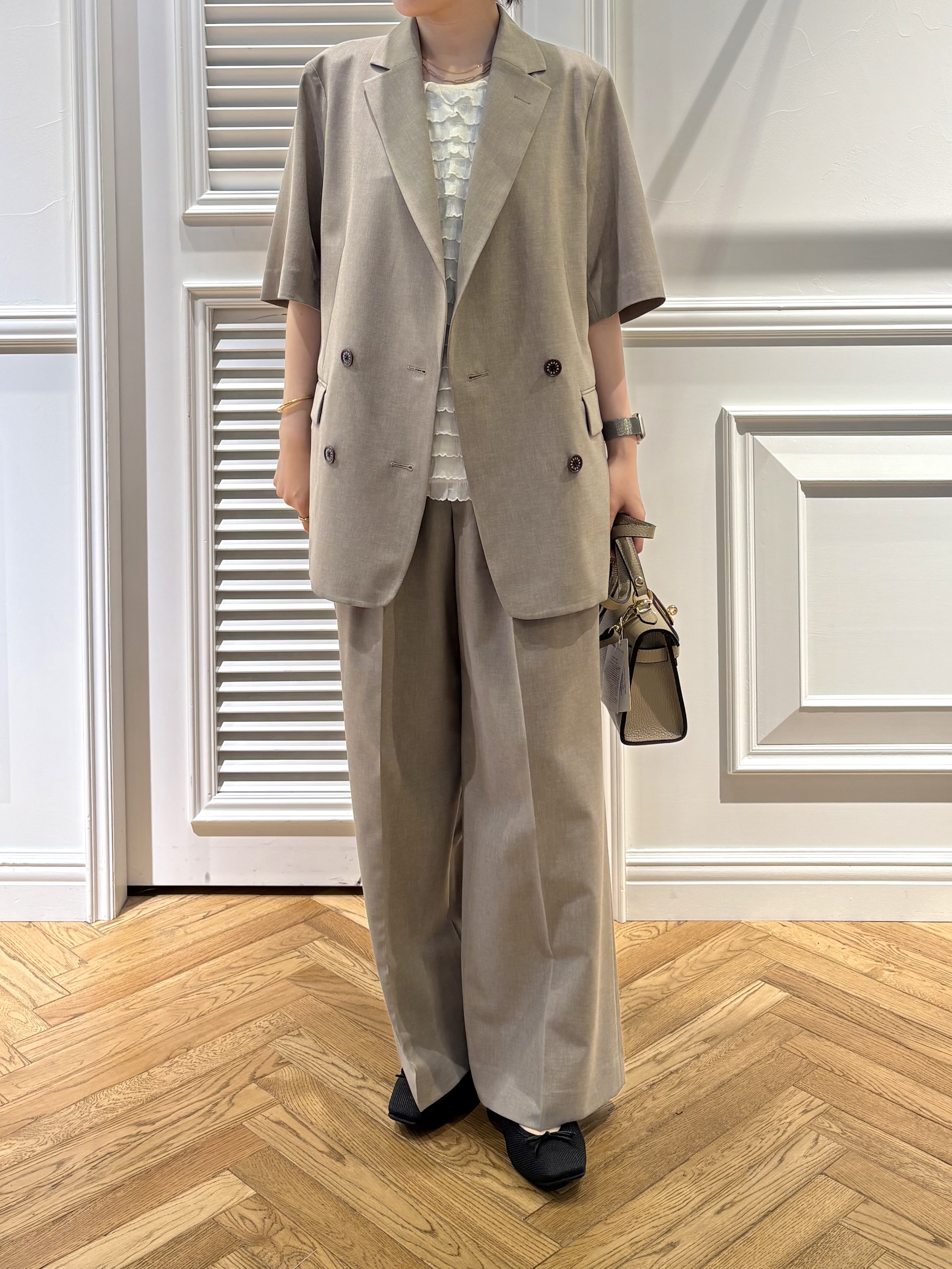cocoさんの「DRESSTERIOR｜【otonaMUSE5月号掲載／セットアップ可】ウォッシャブルワイドタックパンツ」を使ったコーディネート