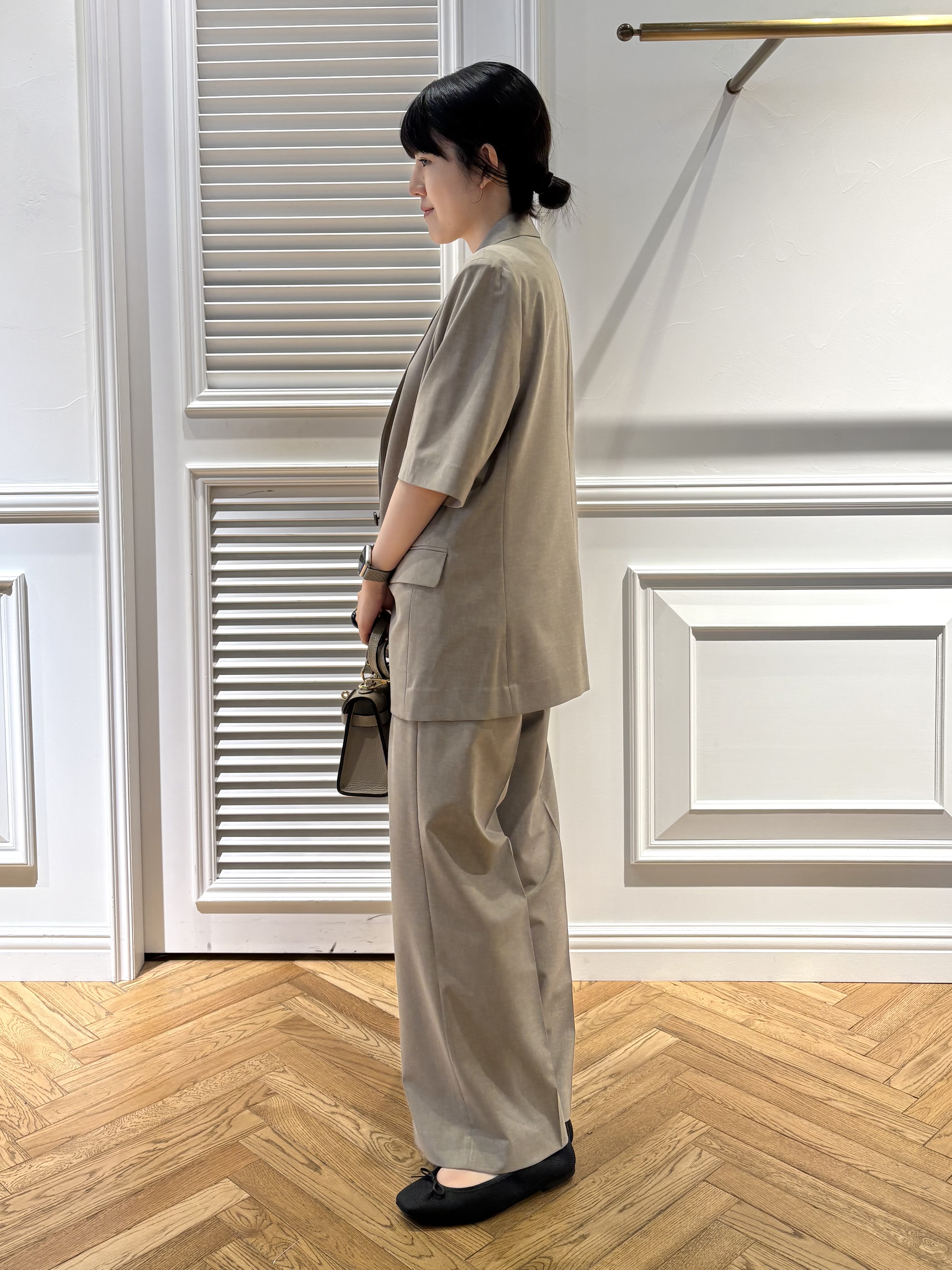 cocoさんの「DRESSTERIOR｜【otonaMUSE5月号掲載／セットアップ可】ウォッシャブルワイドタックパンツ」を使ったコーディネート