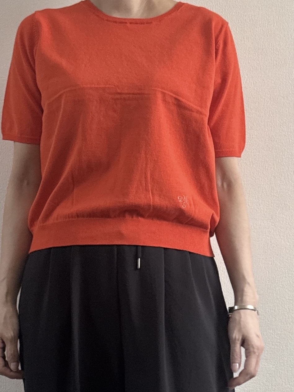Junさんの「Dessin｜【9色展開/接触冷感/UVカット】ドライタッチサマーニットT」を使ったコーディネート