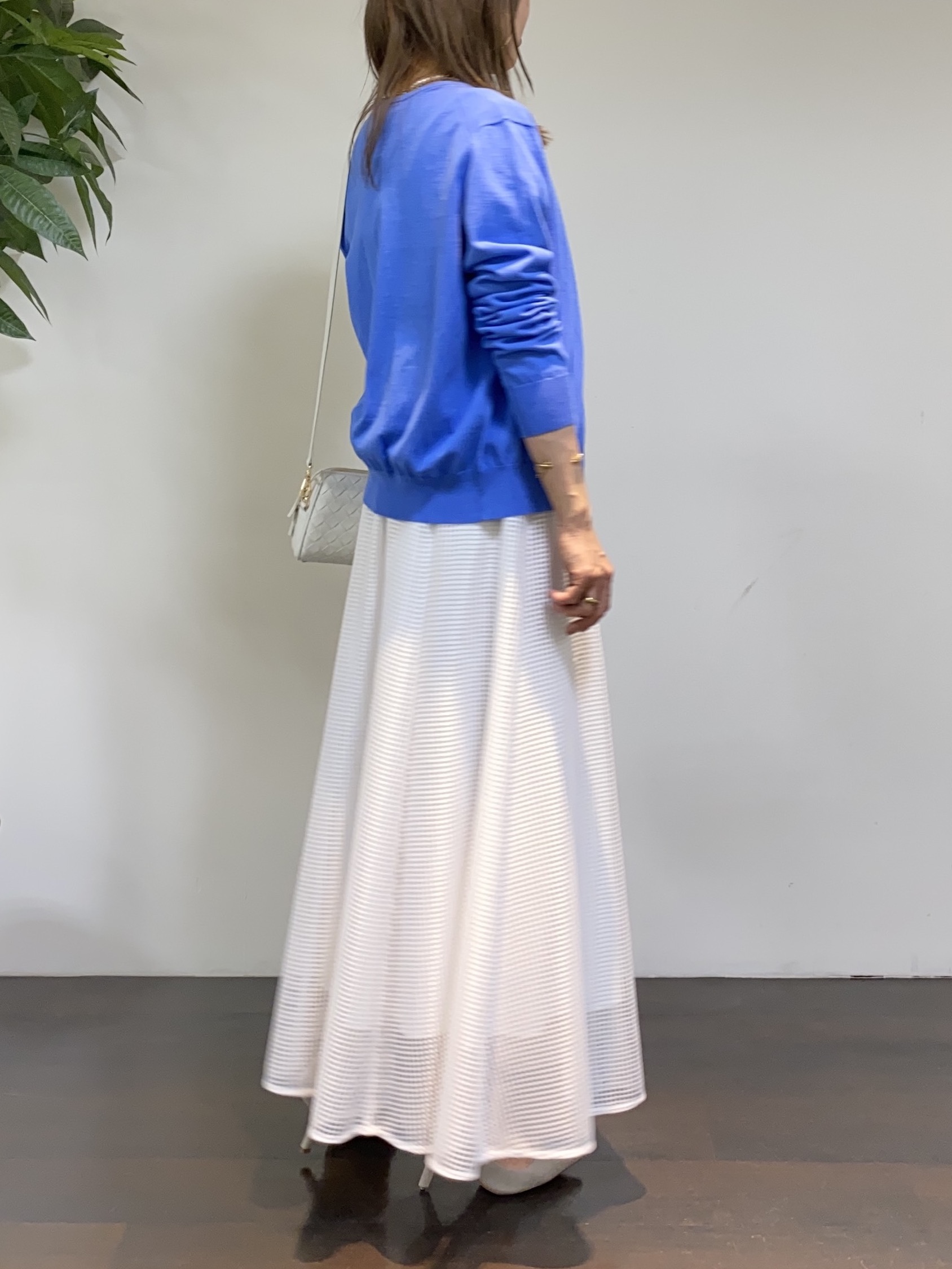 tomoさんの「UNTITLED｜◆【9色展開/アンサンブル可】コットンクルーネックカーディガン」を使ったコーディネート