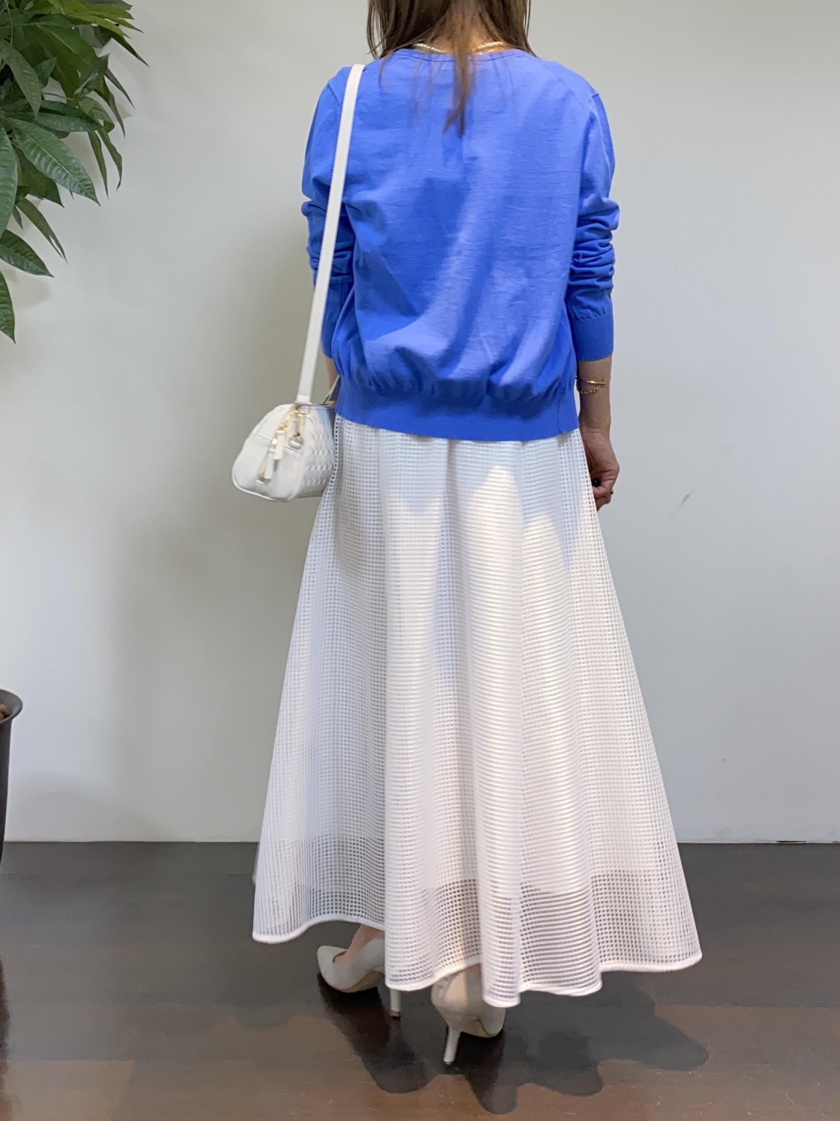 tomoさんの「UNTITLED｜◆【9色展開/アンサンブル可】コットンクルーネックカーディガン」を使ったコーディネート