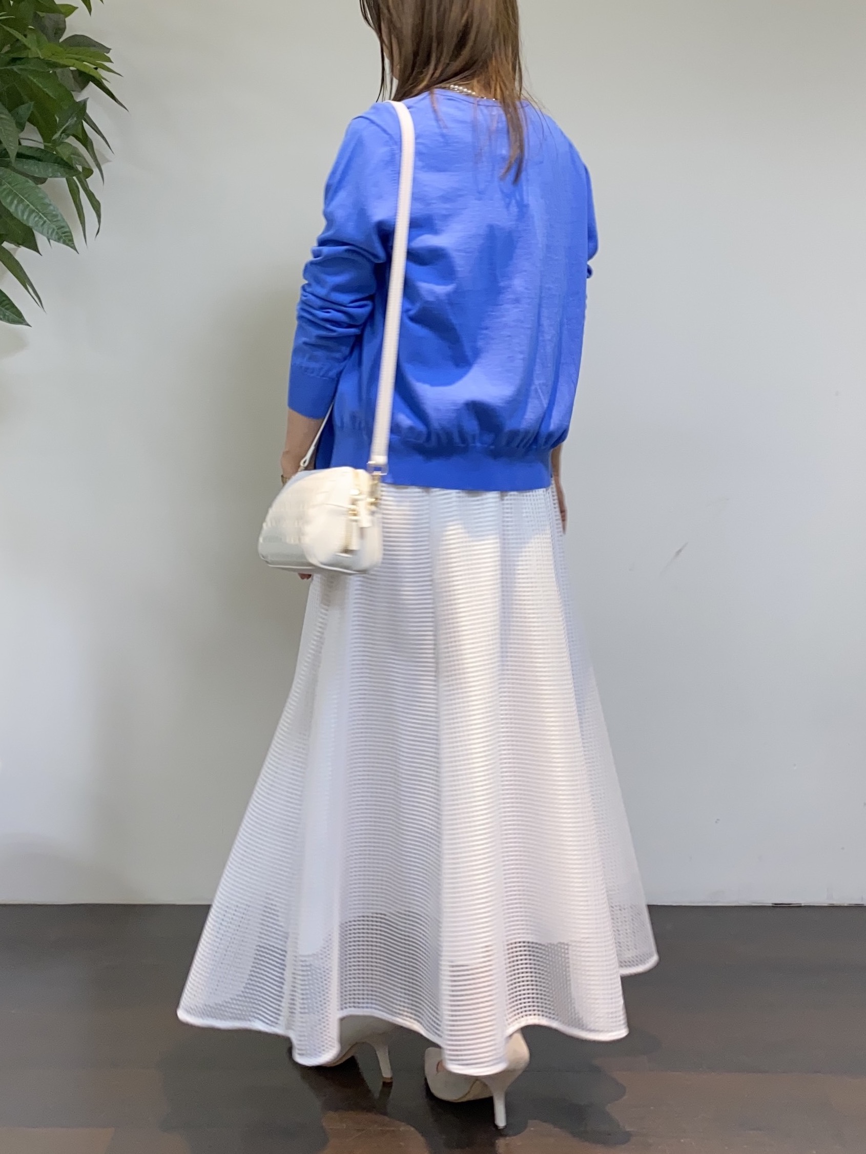 tomoさんの「UNTITLED｜◆【9色展開/アンサンブル可】コットンクルーネックカーディガン」を使ったコーディネート