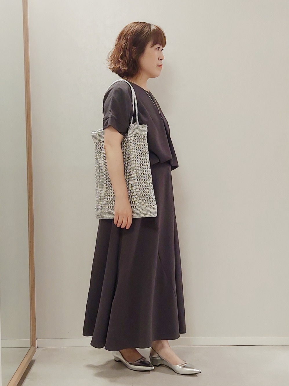 Koyaさんの「UNTITLED｜【セットアップ可/UVカット/前後2WAY】リラクシーフレンチスリーブブラウス」を使ったコーディネート